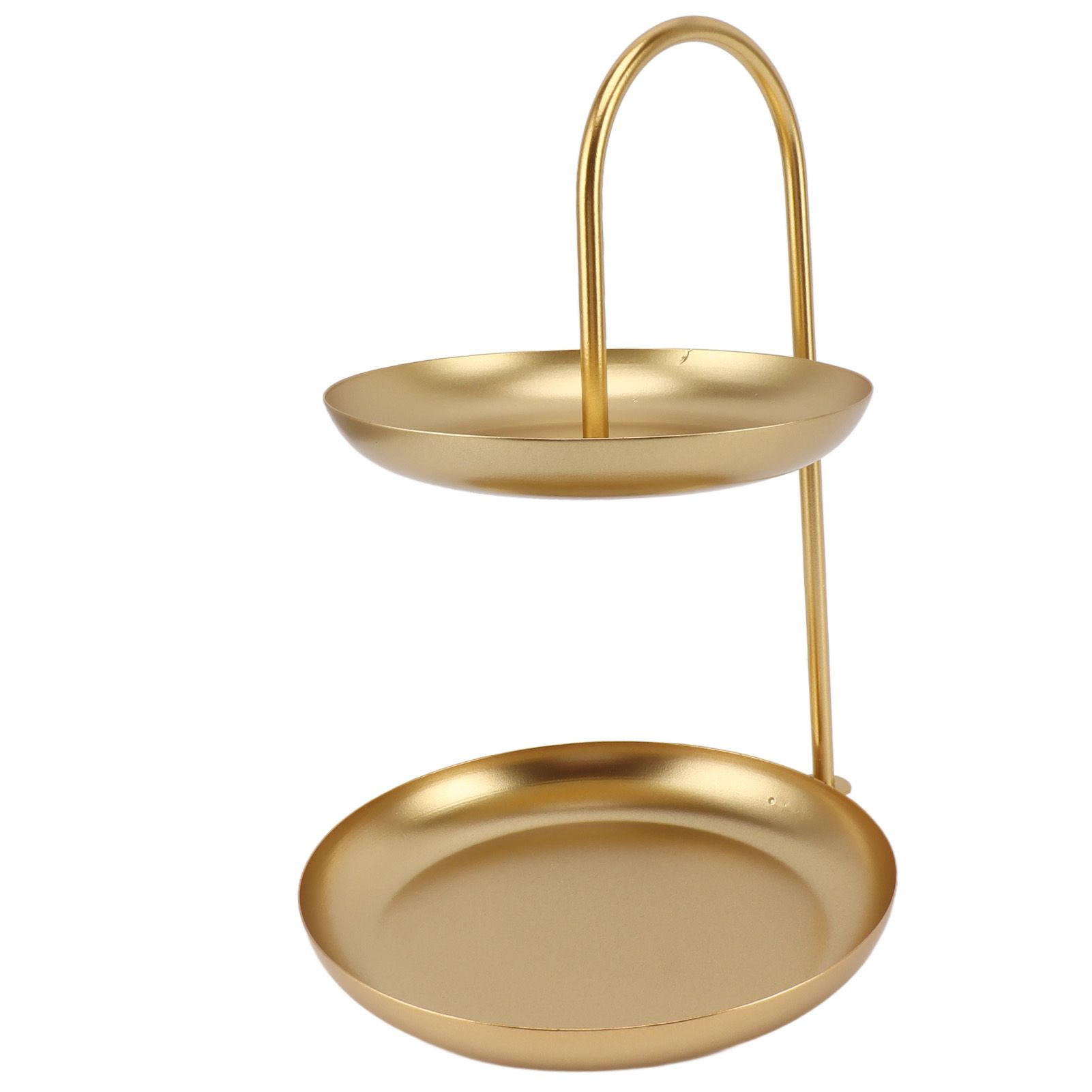 Dessert Rack Fruit Stand Round 2 Tier Iron Display Holder for Party Wedding Birthday Home Gold - Image 8
