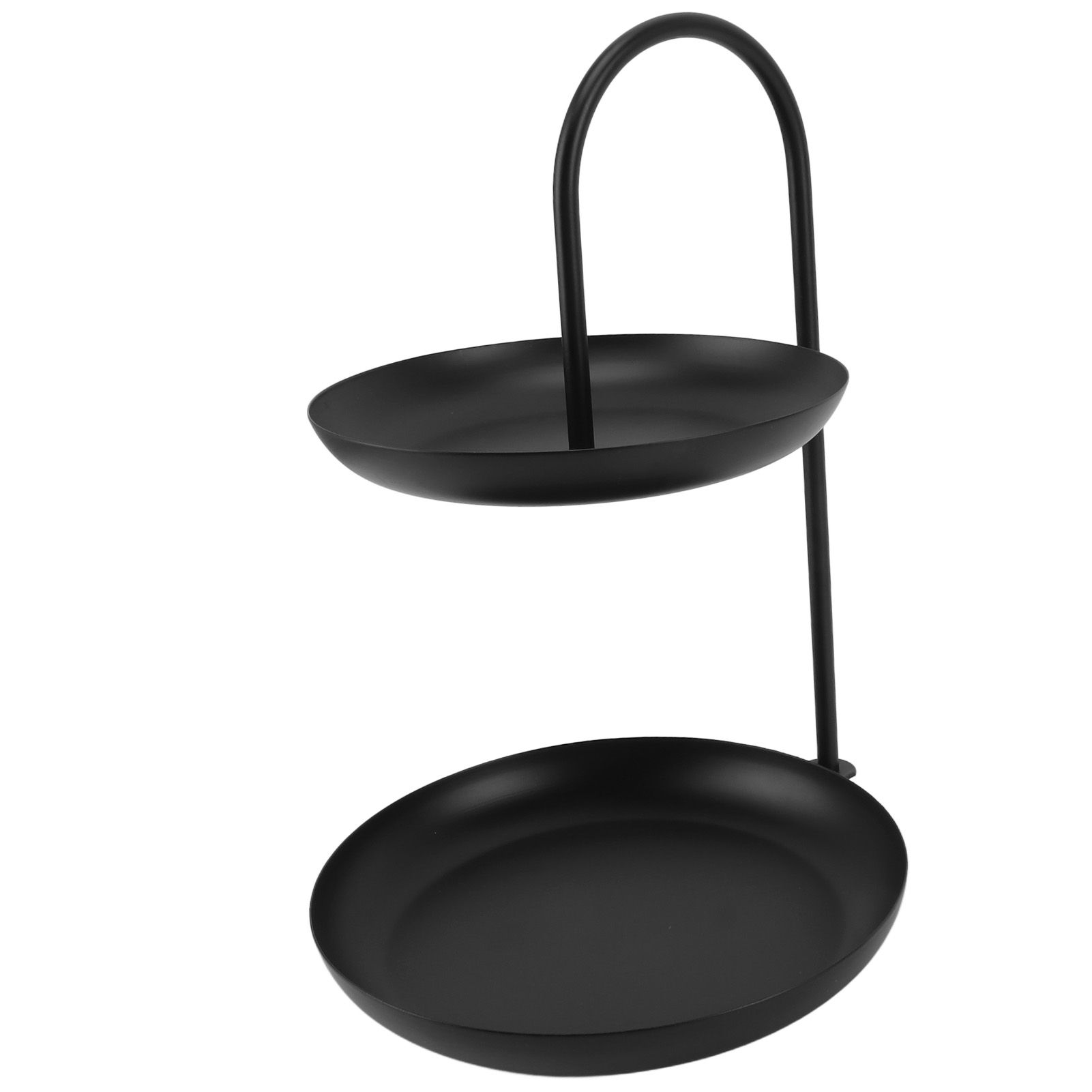 Dessert Rack Fruit Stand Round 2 Tier Iron Display Holder for Party Wedding Birthday Home Black - Image 7