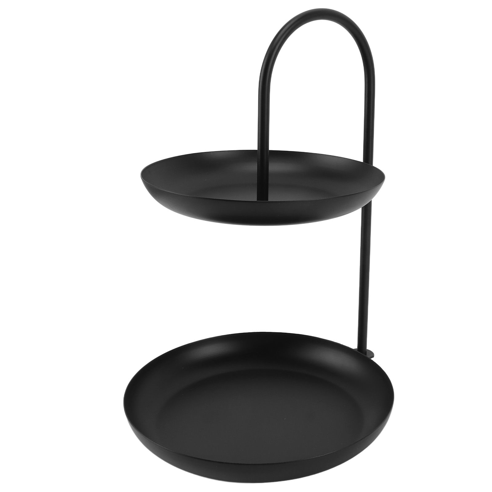 Dessert Rack Fruit Stand Round 2 Tier Iron Display Holder for Party Wedding Birthday Home Black - Image 8