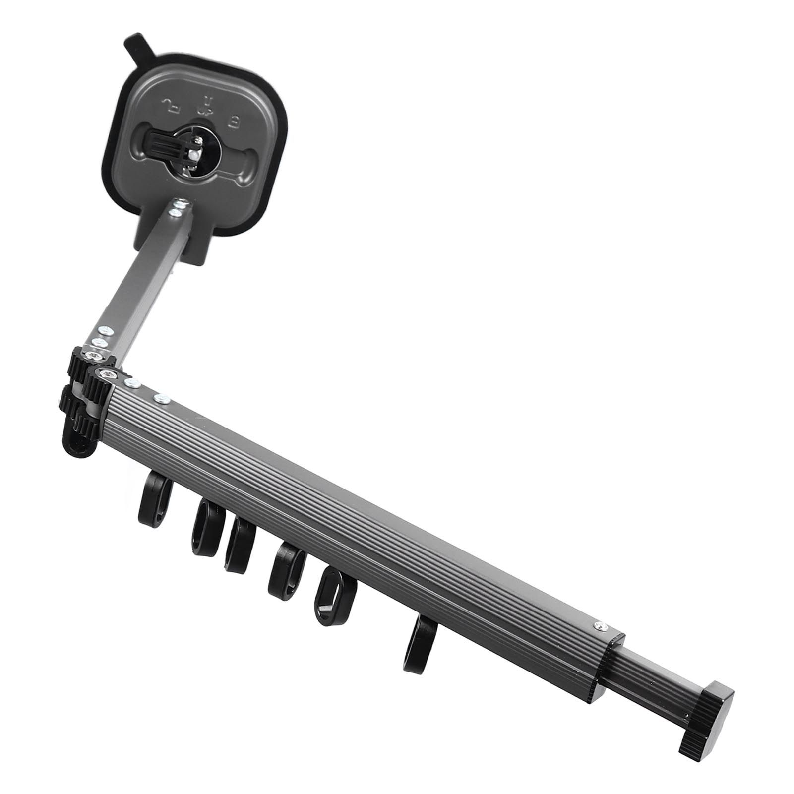 Retractable Clothes Drying Rack Wall Mount Drill Free Bifold Windproof Space Saver Suction Cup Clothes Hanger for Laundry - Image 4