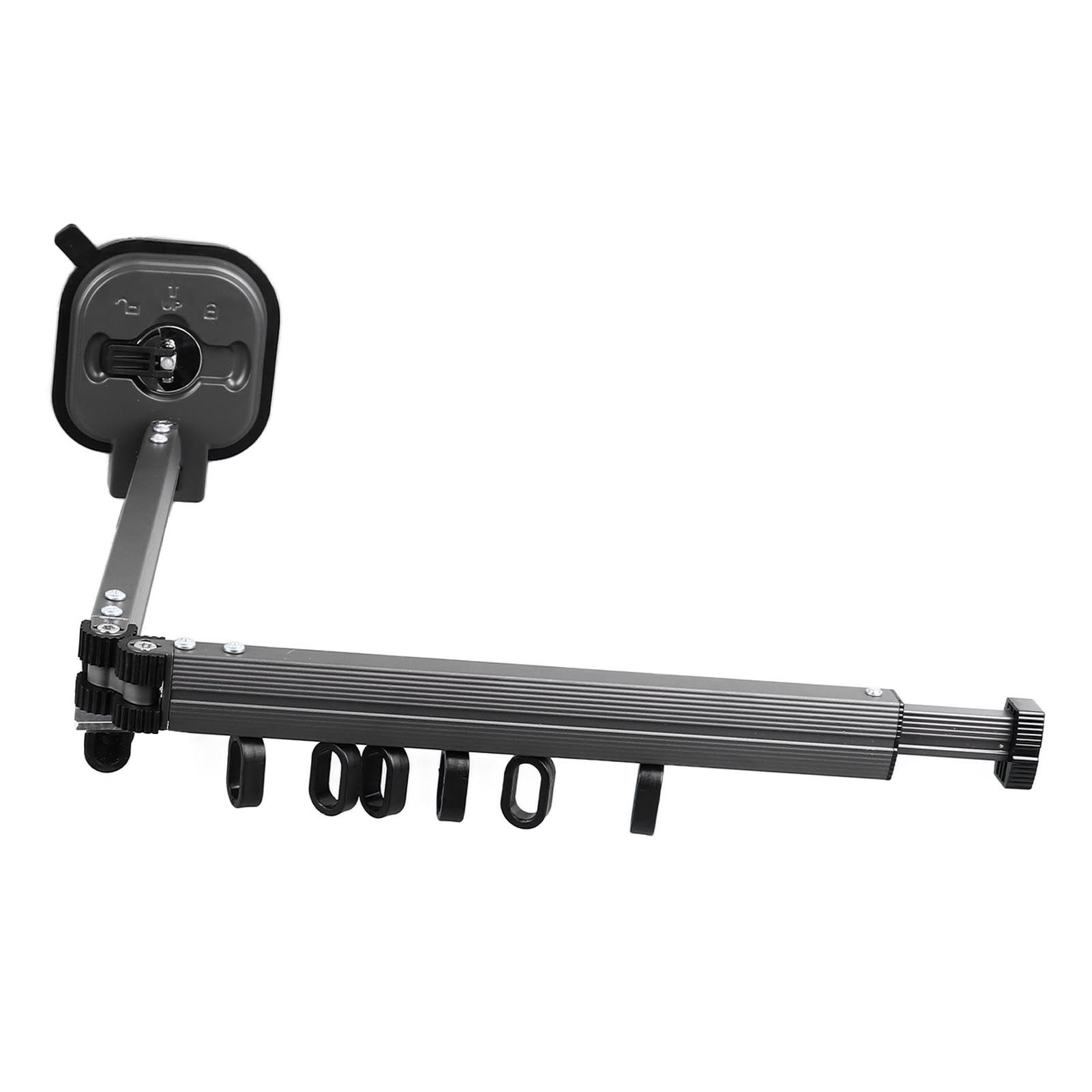 Retractable Clothes Drying Rack Wall Mount Drill Free Bifold Windproof Space Saver Suction Cup Clothes Hanger for Laundry - Image 7