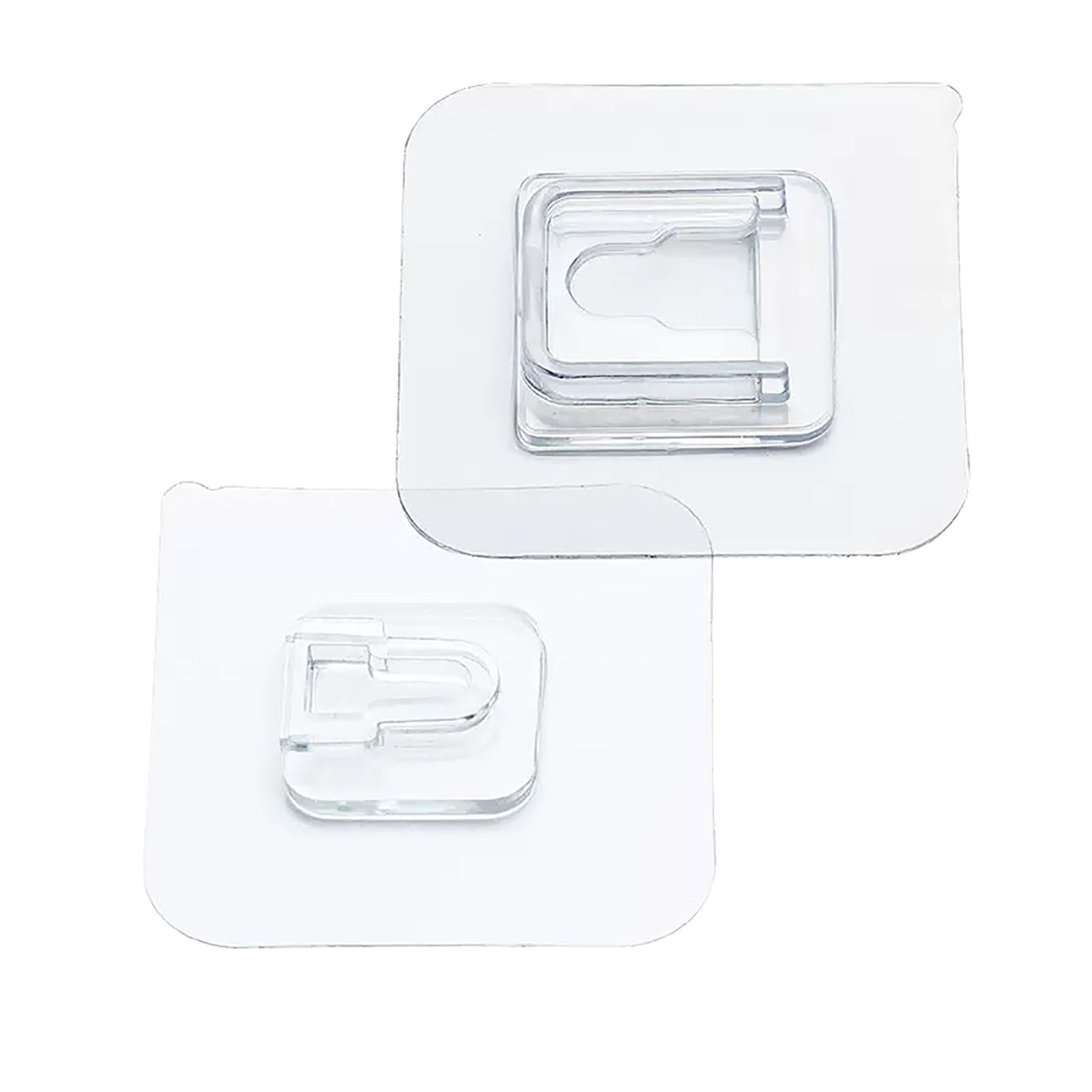 Clear Double Sided Adhesive Wall Hooks Waterproof Adhesive Wall Hooks Traceless Wall Mount Sticky Hook for Bathroom Kitchen - Image 3