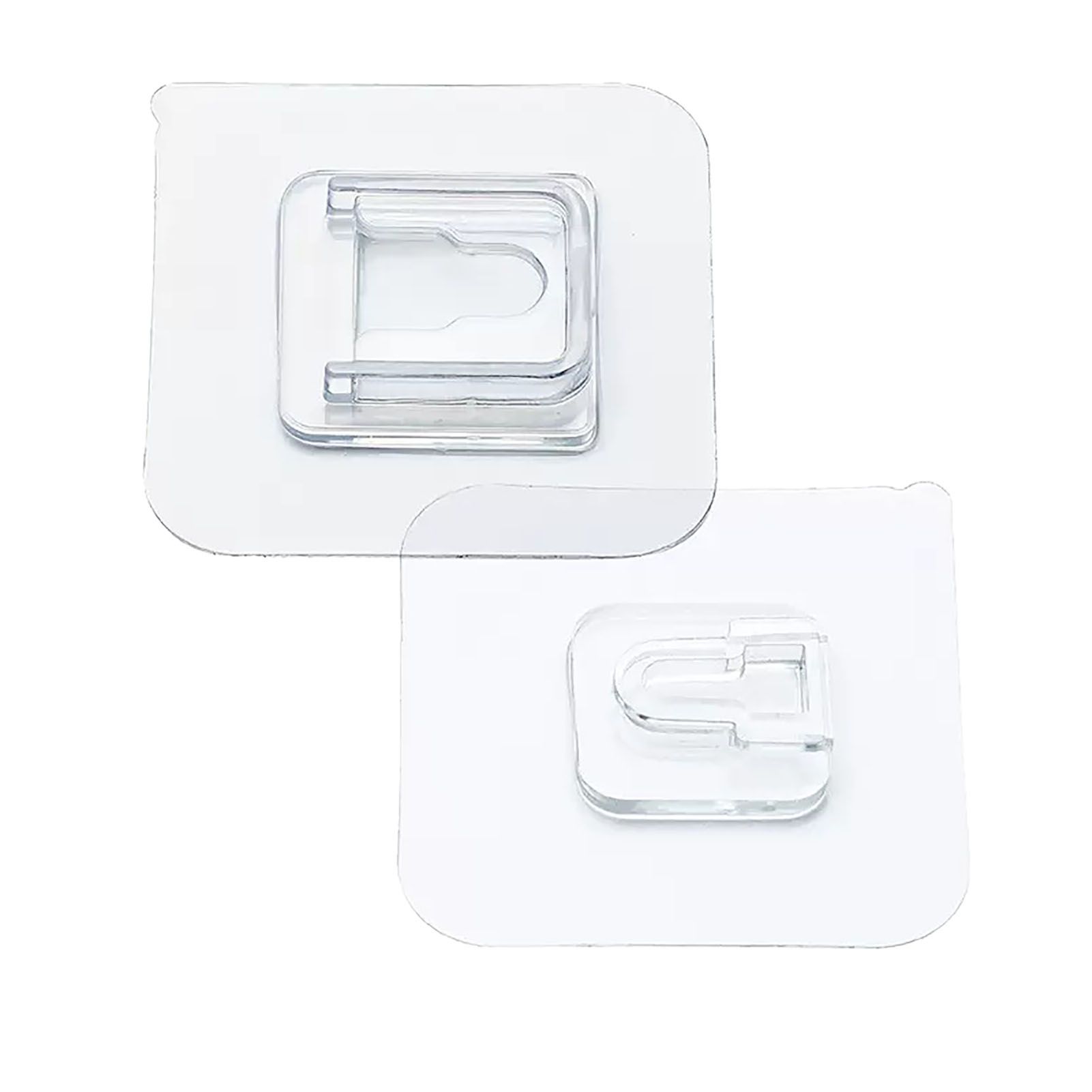 Clear Double Sided Adhesive Wall Hooks Waterproof Adhesive Wall Hooks Traceless Wall Mount Sticky Hook for Bathroom Kitchen - Image 4