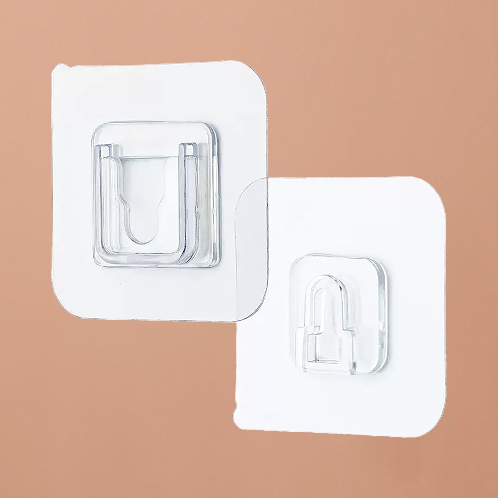 Clear Double Sided Adhesive Wall Hooks Waterproof Adhesive Wall Hooks Traceless Wall Mount Sticky Hook for Bathroom Kitchen - Image 6
