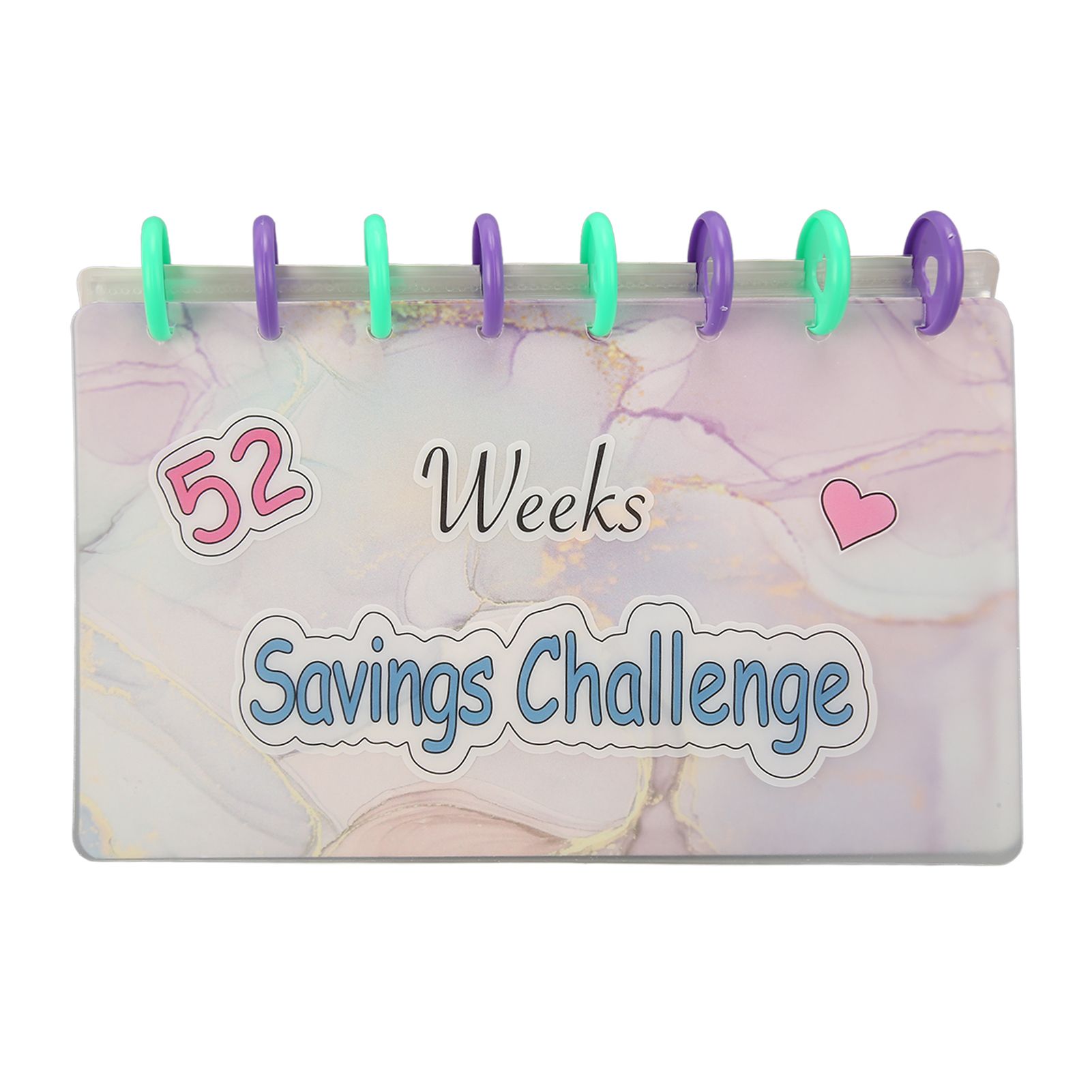 Savings Binder 52 Week Savings Challenge Money Book Fun Budget Binder Book Organizer with Cash Envelopes - Image 1