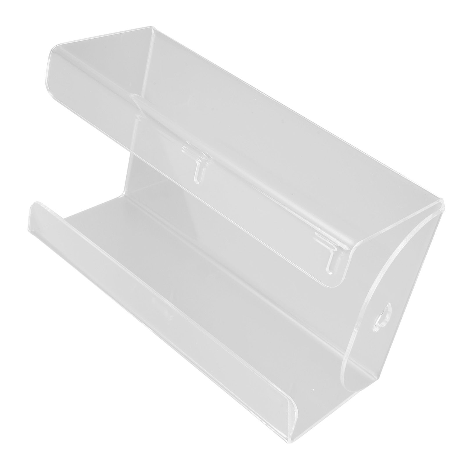 Glove Box Holder Dispenser Wall Mounted Tissue Holder Clear with Adhesive Expansion Screw for Home Kitchen - Image 4
