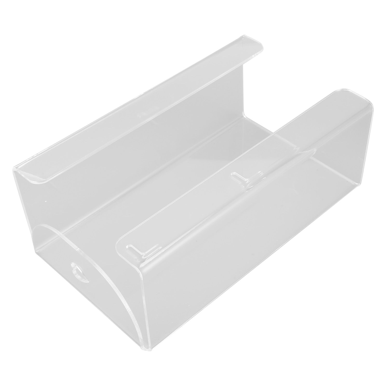 Glove Box Holder Dispenser Wall Mounted Tissue Holder Clear with Adhesive Expansion Screw for Home Kitchen - Image 5