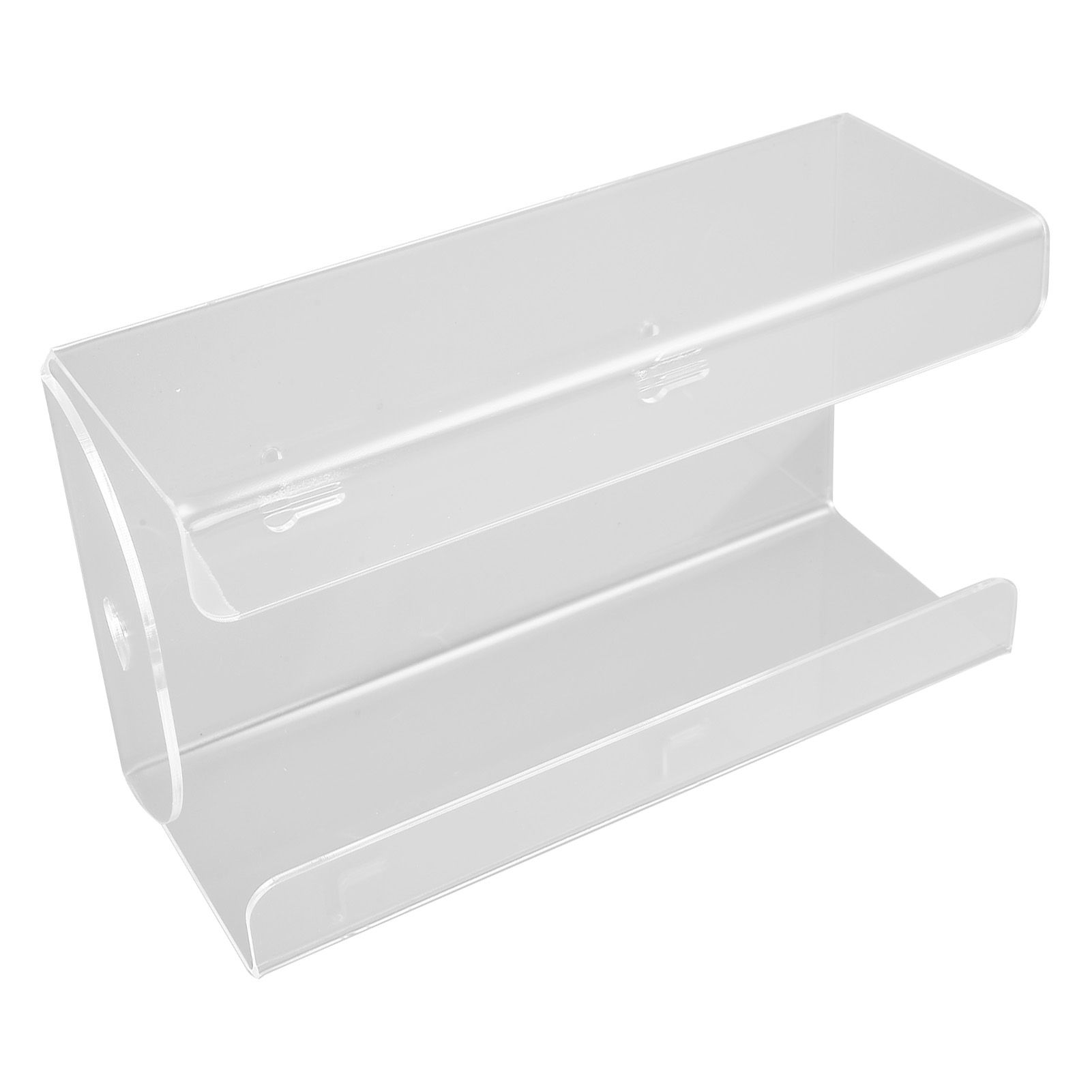 Glove Box Holder Dispenser Wall Mounted Tissue Holder Clear with Adhesive Expansion Screw for Home Kitchen - Image 7