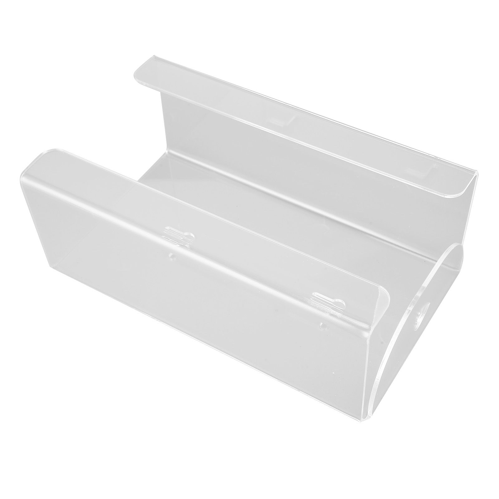 Glove Box Holder Dispenser Wall Mounted Tissue Holder Clear with Adhesive Expansion Screw for Home Kitchen - Image 8