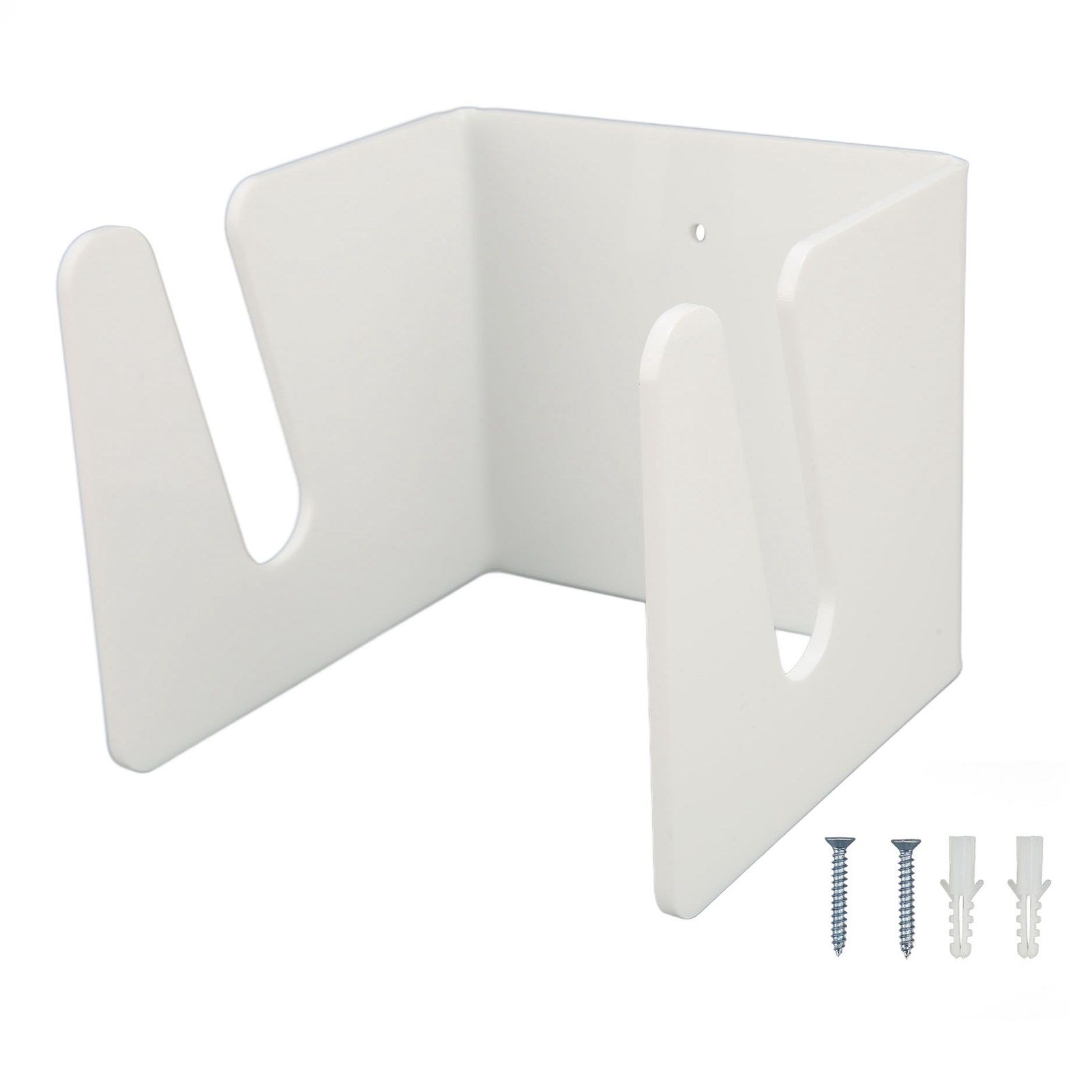 Skateboard Wall Mount Acrylic Display Storage Holder Hanger Home Decoration for Indoor White - Image 1