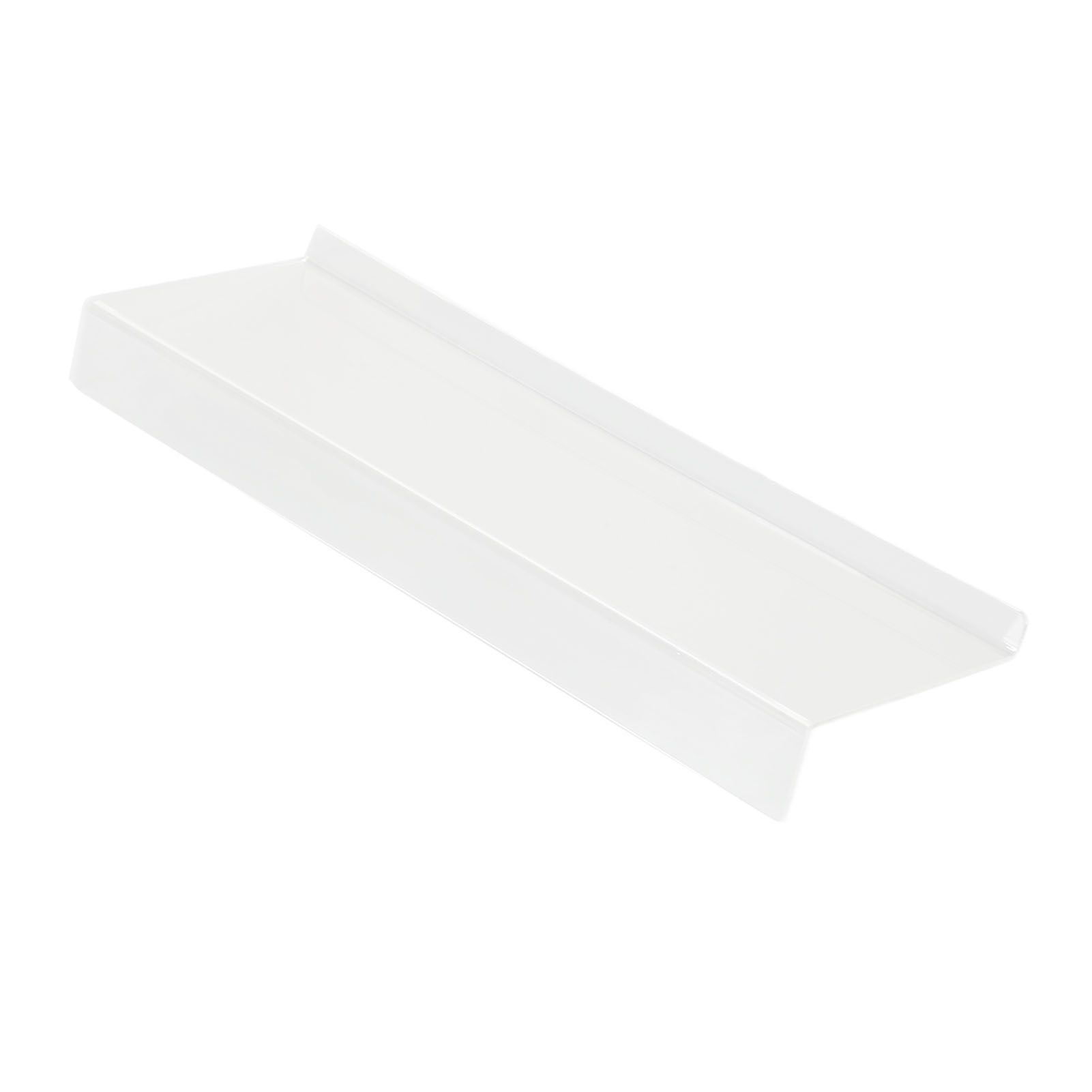 Acrylic Tilted Computer Keyboard Holder Low Front Lip Polished Finish Keyboard Riser Keyboard Holder for Office Transparent - Image 1