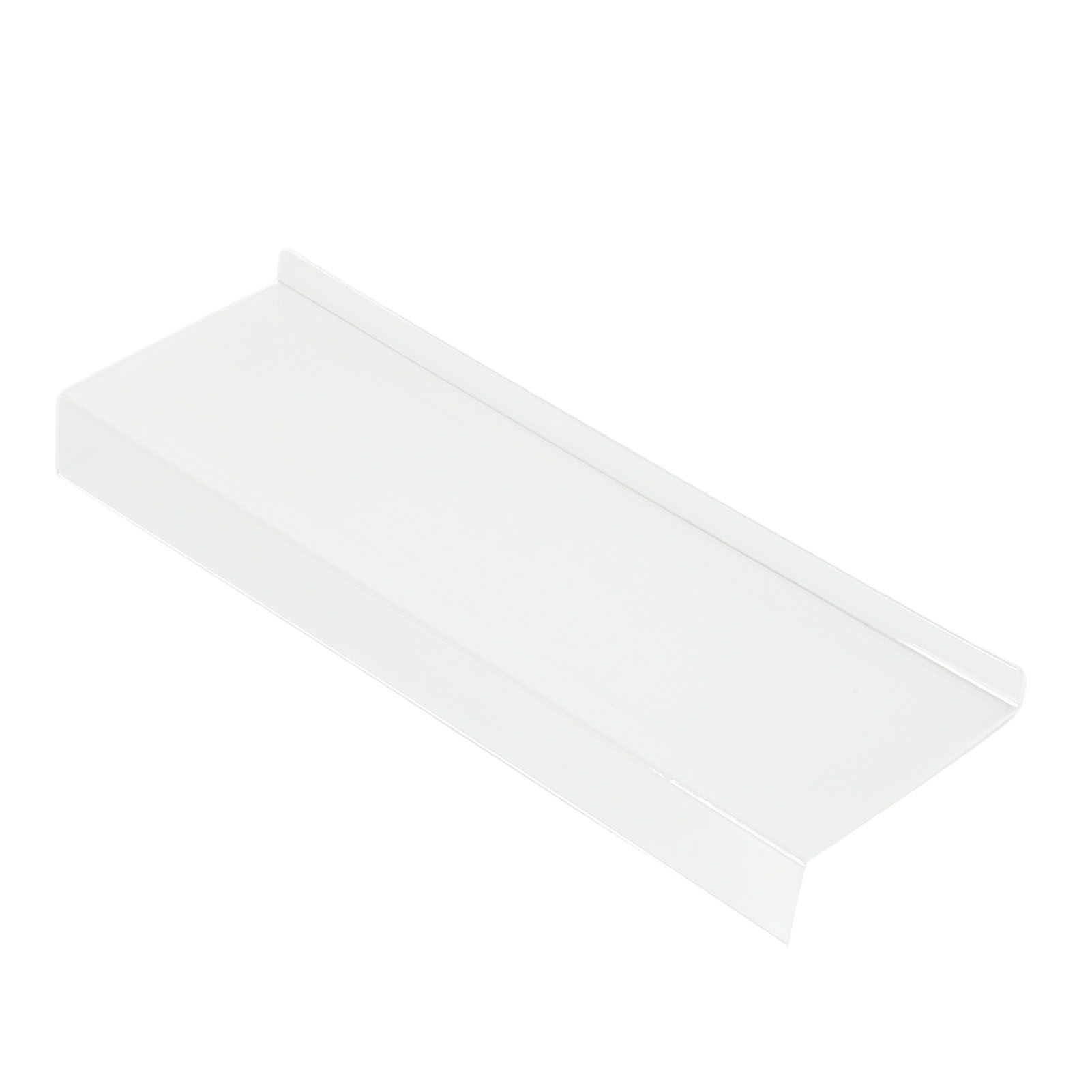 Acrylic Tilted Computer Keyboard Holder Low Front Lip Polished Finish Keyboard Riser Keyboard Holder for Office Transparent - Image 2