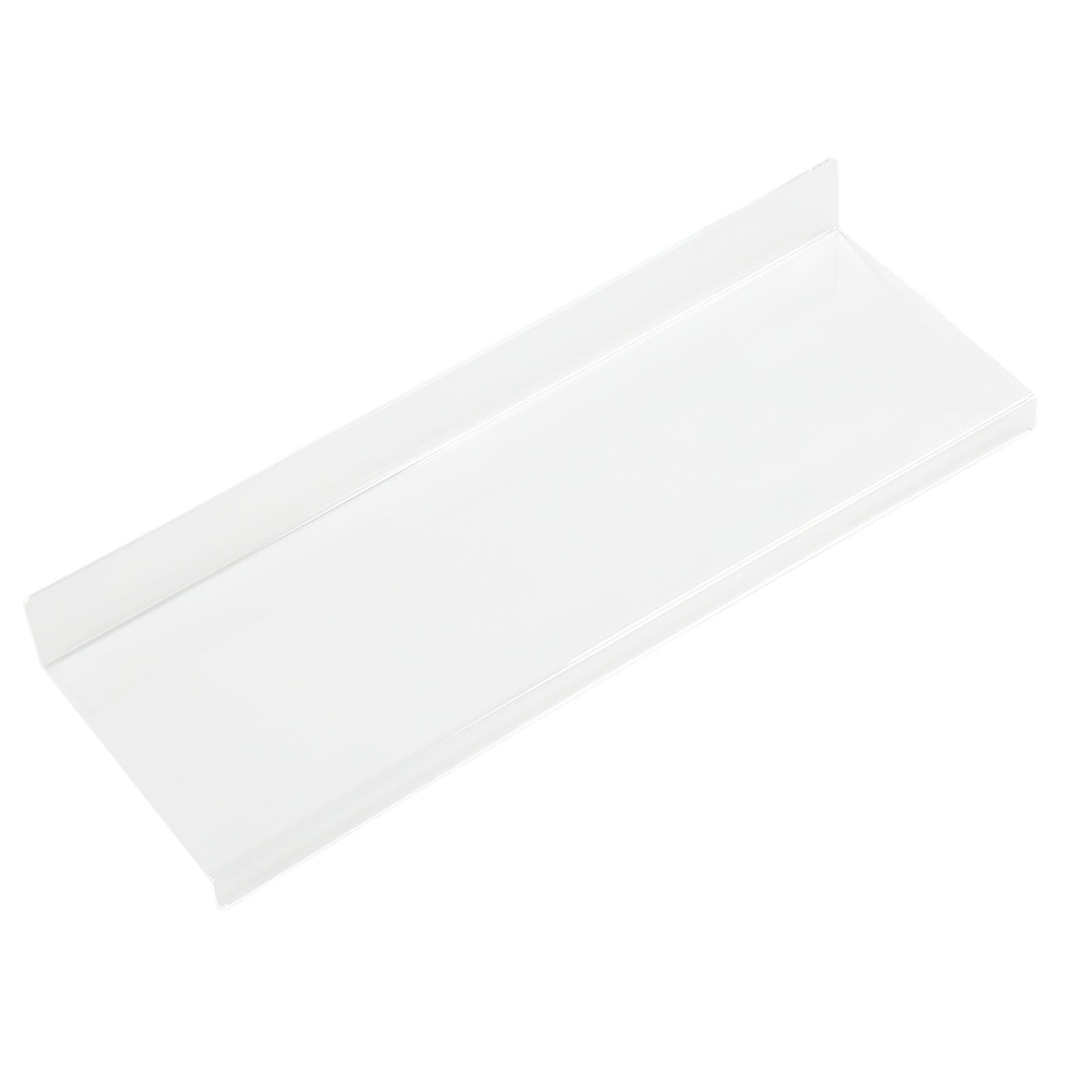Acrylic Tilted Computer Keyboard Holder Low Front Lip Polished Finish Keyboard Riser Keyboard Holder for Office Transparent - Image 3