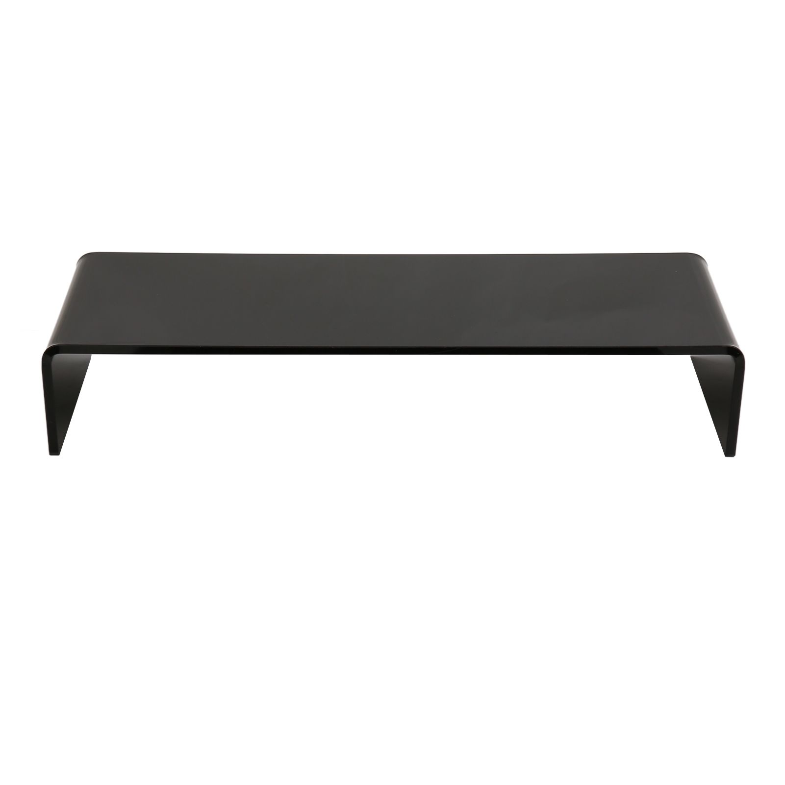 Monitor Riser 50lb 3.5inch Height Improve Sitting Posture Reduces Neck Eyes Pressure Space Saving Acrylic Computer Stand for Bedroom Study Black - Image 7