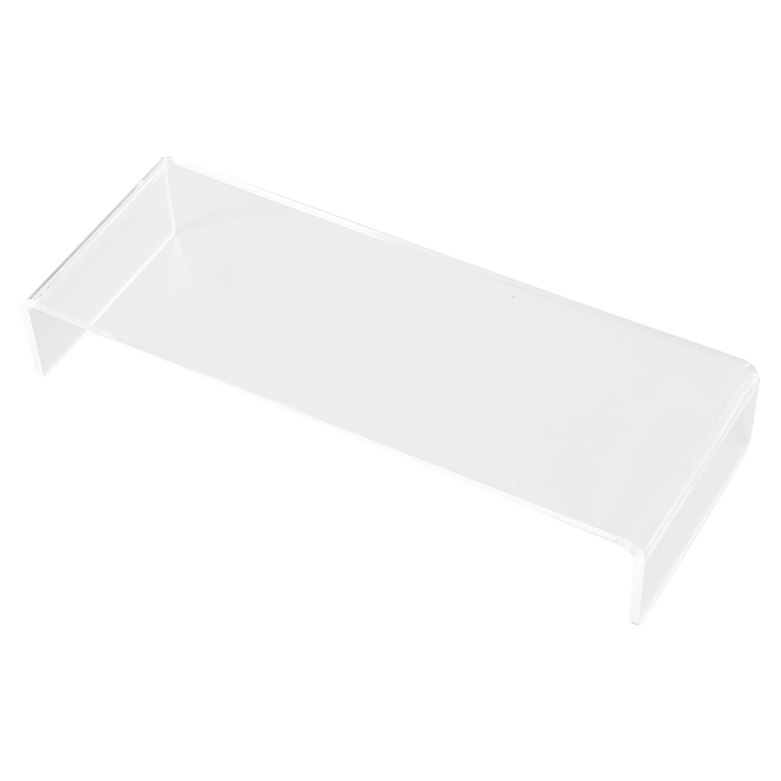 Monitor Riser 50lb 3.5inch Height Improve Sitting Posture Reduces Neck Eyes Pressure Space Saving Acrylic Computer Stand for Bedroom Study Transparent - Image 2