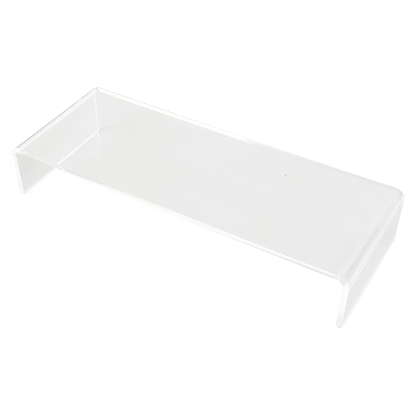Monitor Riser 50lb 3.5inch Height Improve Sitting Posture Reduces Neck Eyes Pressure Space Saving Acrylic Computer Stand for Bedroom Study Transparent - Image 4