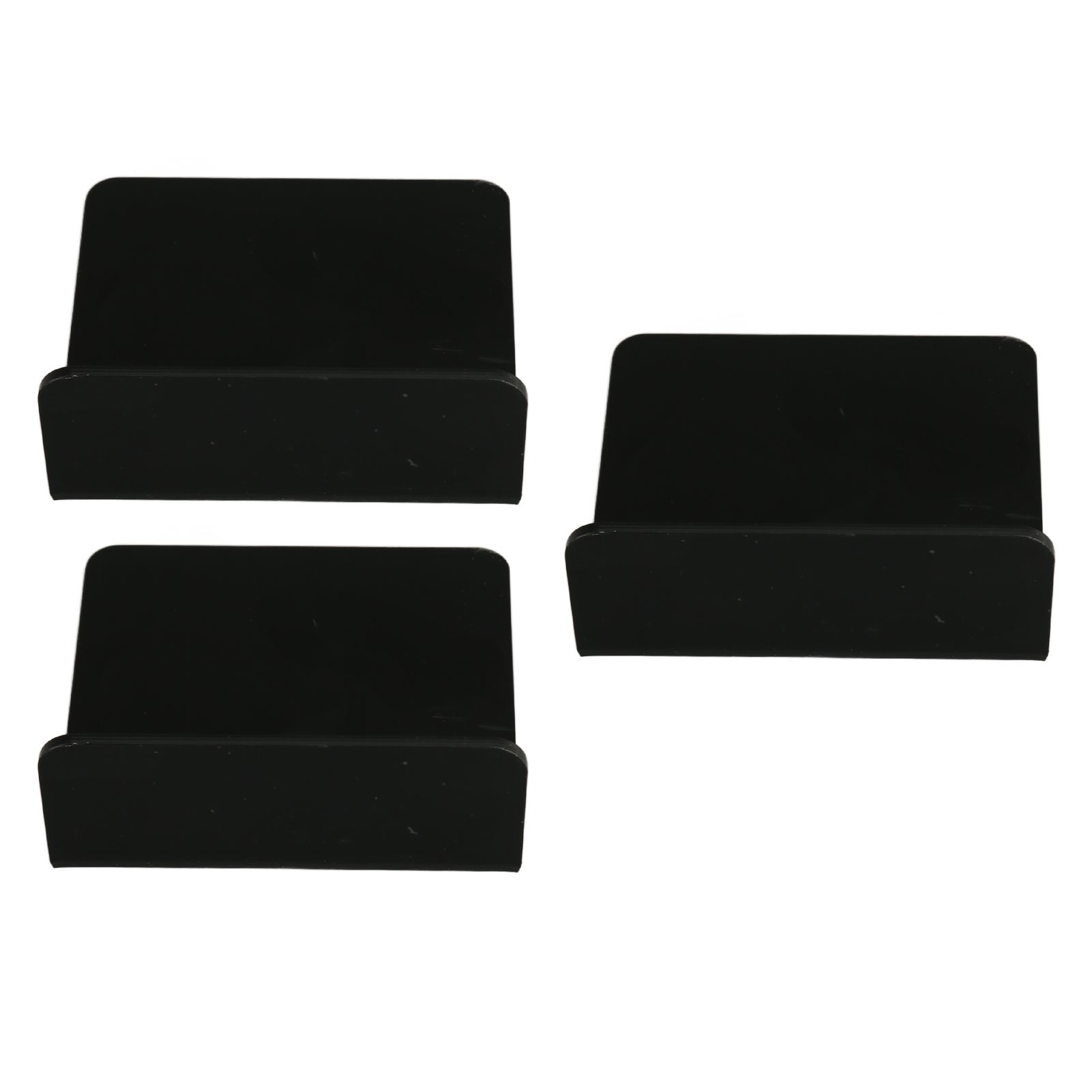 3 PCS Small Security Cameras Wall Shelf with 6 Cable Clips 10PCS Tapes Acrylic Waterproof Drill Free Adhesive Floating Shelf for Speakers Black - Image 3