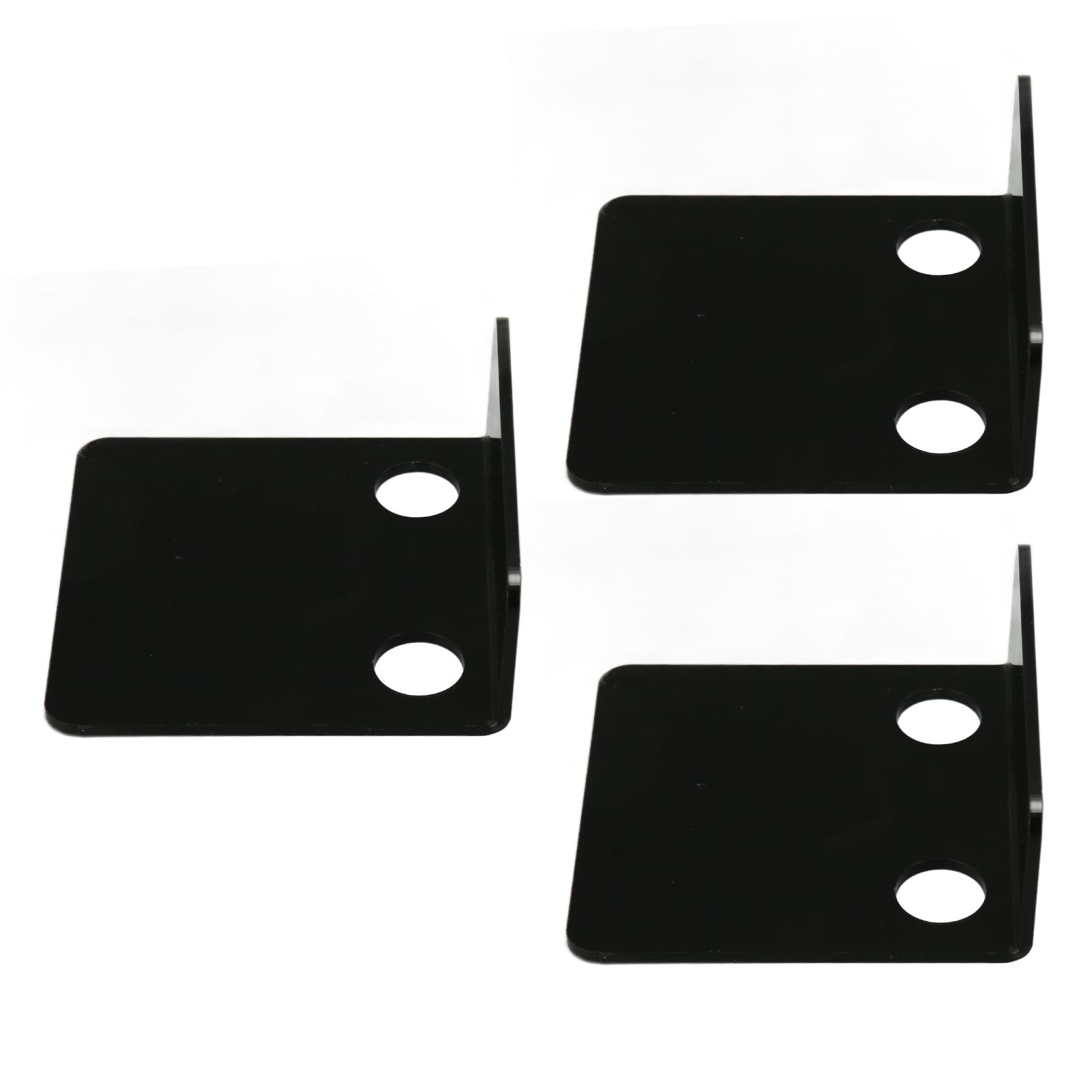 3 PCS Small Security Cameras Wall Shelf with 6 Cable Clips 10PCS Tapes Acrylic Waterproof Drill Free Adhesive Floating Shelf for Speakers Black - Image 6