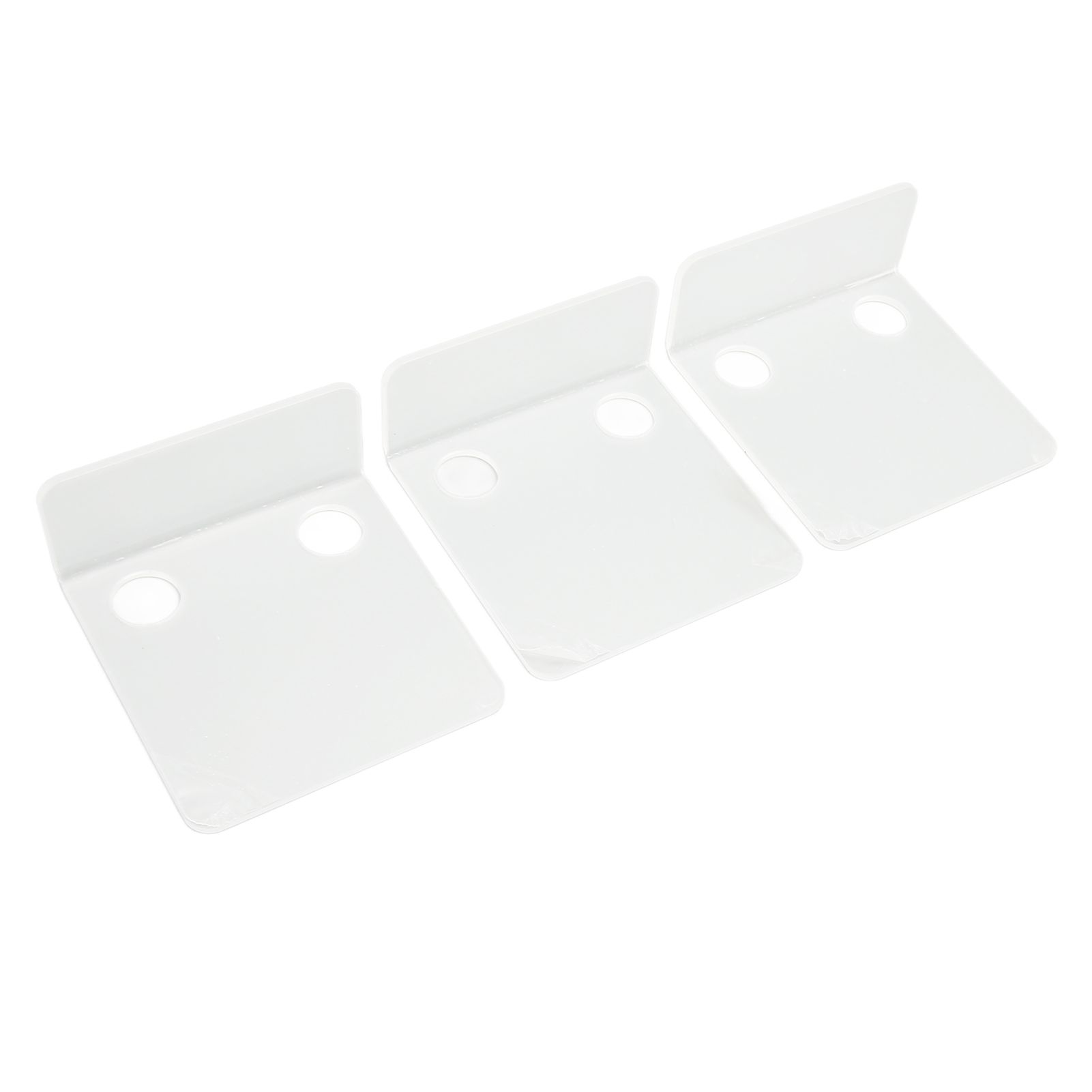 3 PCS Small Security Cameras Wall Shelf with 6 Cable Clips 10PCS Tapes Acrylic Waterproof Drill Free Adhesive Floating Shelf for Speakers Transparent - Image 3