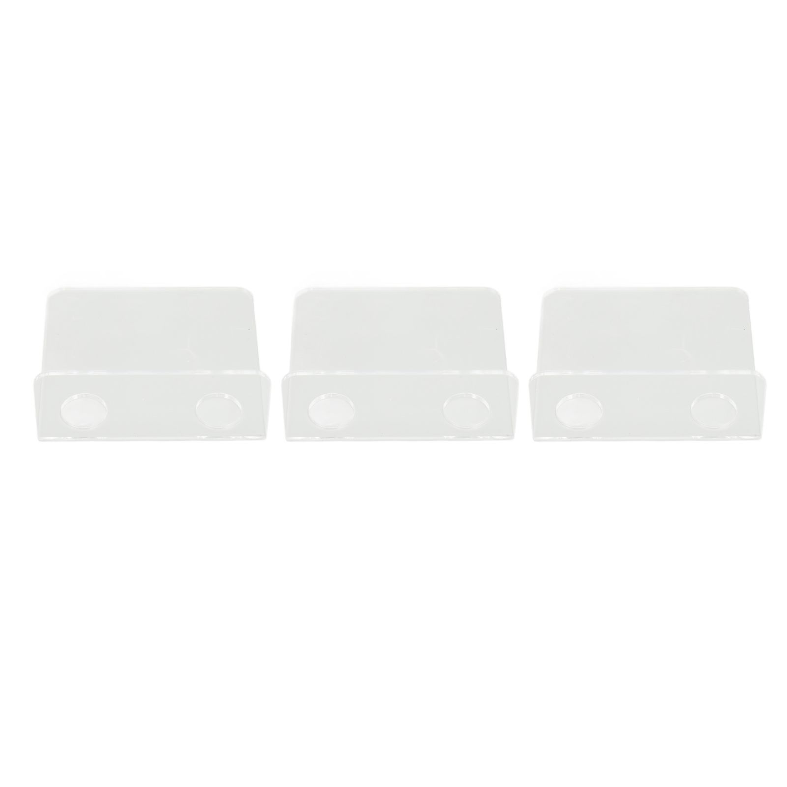 3 PCS Small Security Cameras Wall Shelf with 6 Cable Clips 10PCS Tapes Acrylic Waterproof Drill Free Adhesive Floating Shelf for Speakers Transparent - Image 5