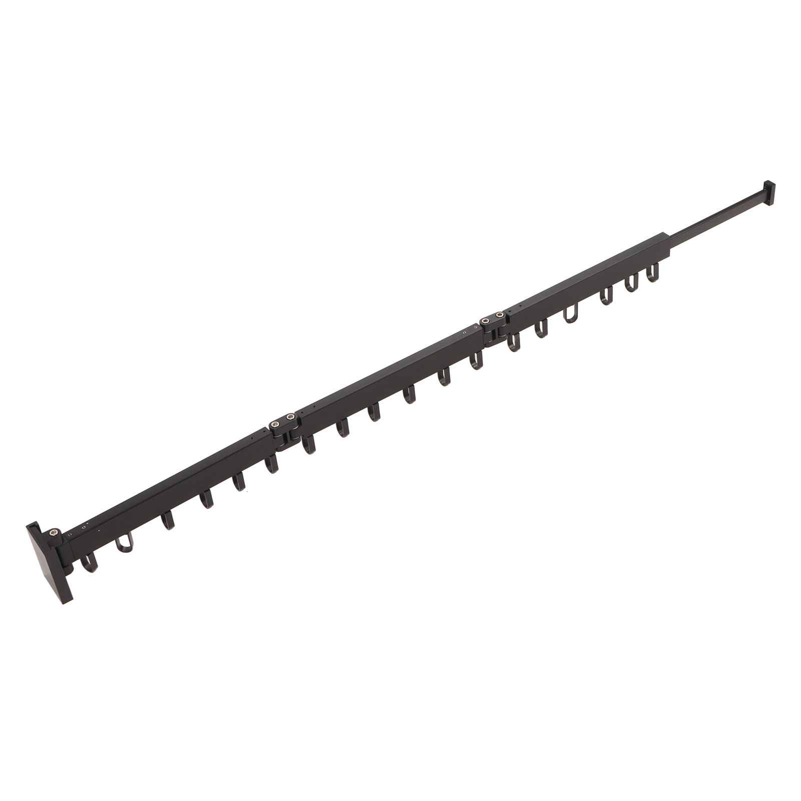 Clothes Hanger Rack Wall Mounted Hole Free Retractable Aluminum Laundry Drying Rack for Indoor Balcony 3 Fold - Image 4