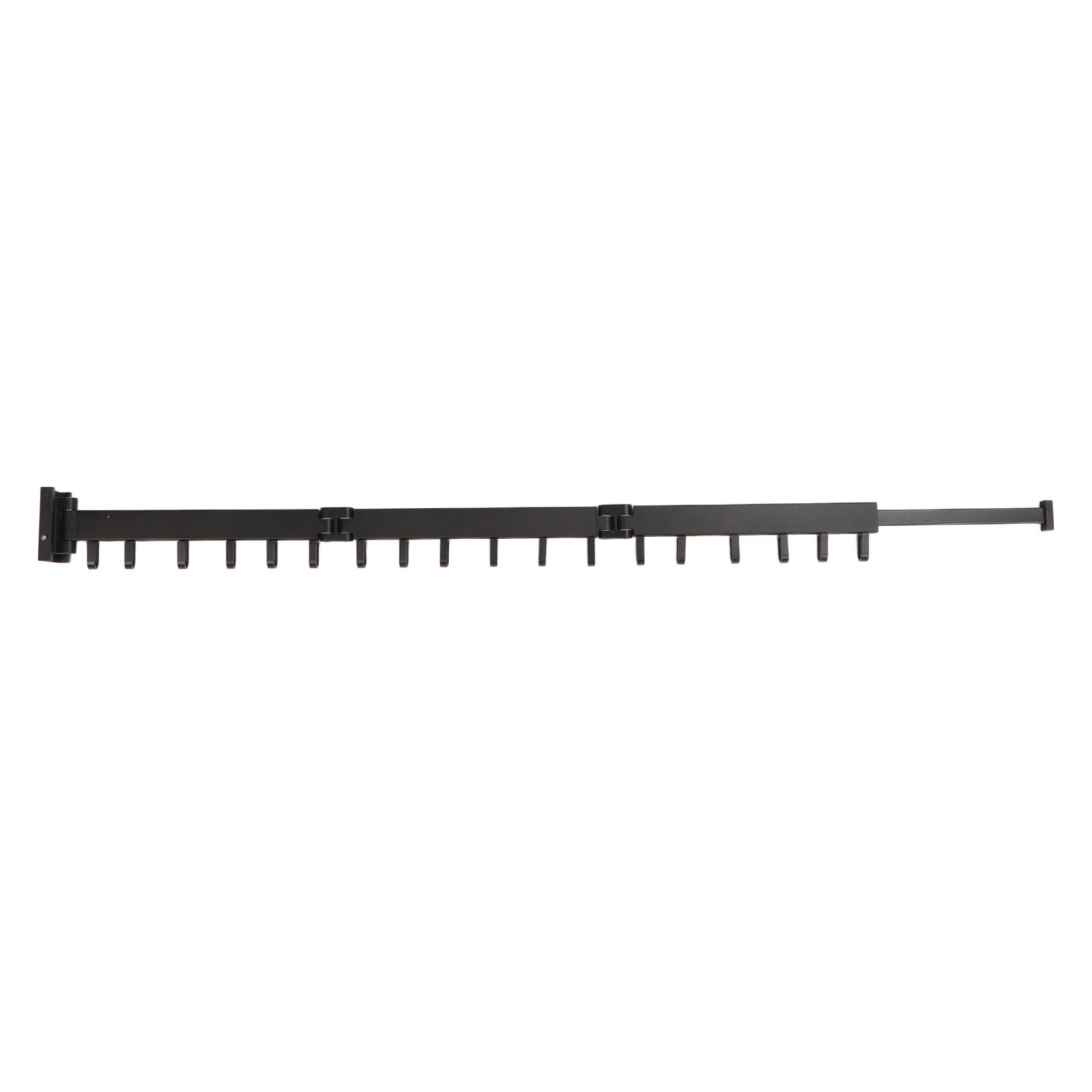 Clothes Hanger Rack Wall Mounted Hole Free Retractable Aluminum Laundry Drying Rack for Indoor Balcony 3 Fold - Image 5