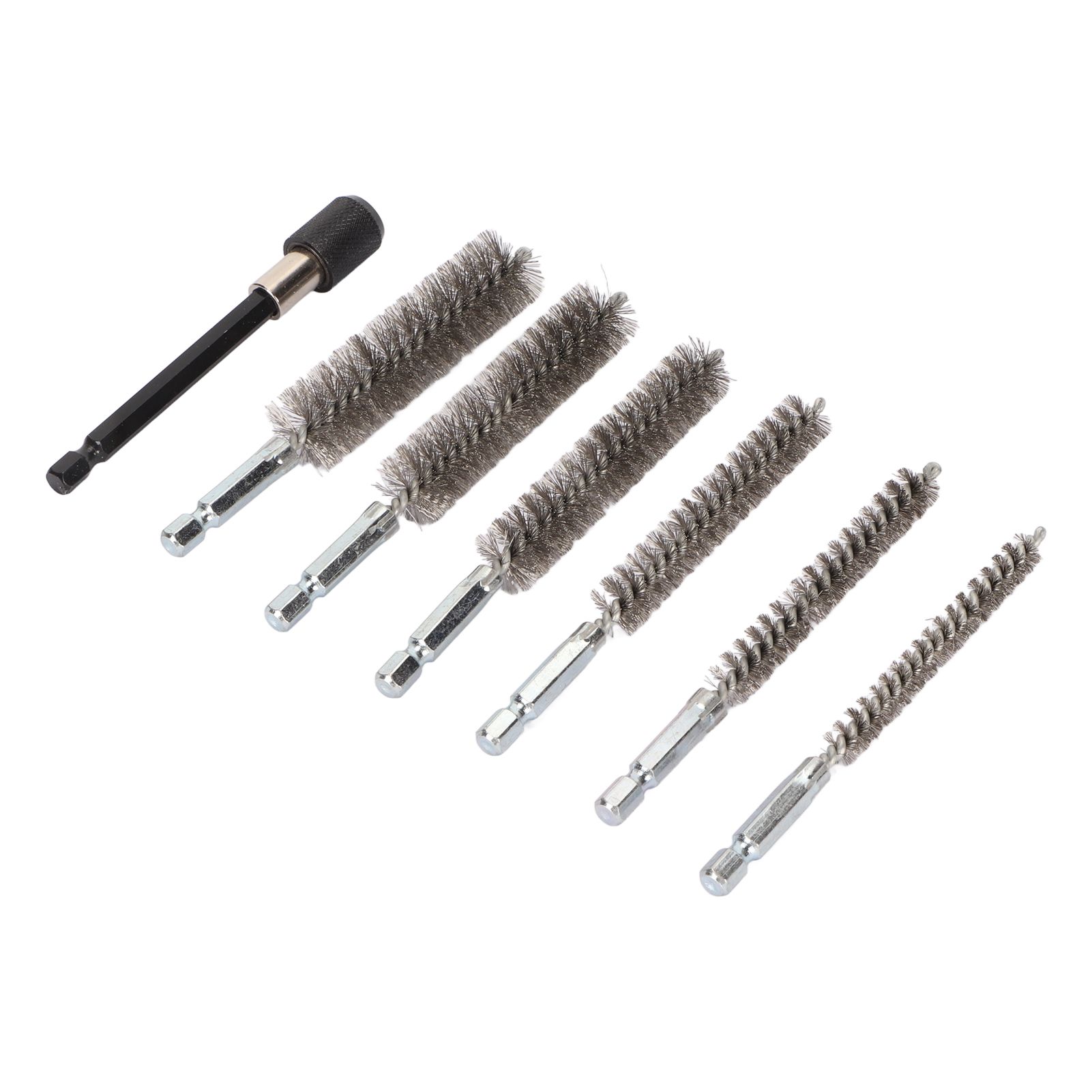 7Pcs Stainless Steel Bore Brush Stainless Steel Bristles Wire Brush in Different Sizes for Power Drill Cleaning - Image 3