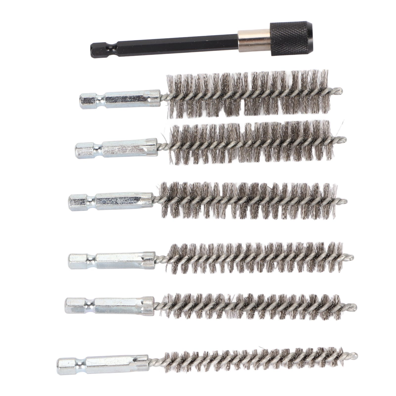 7Pcs Stainless Steel Bore Brush Stainless Steel Bristles Wire Brush in Different Sizes for Power Drill Cleaning - Image 5