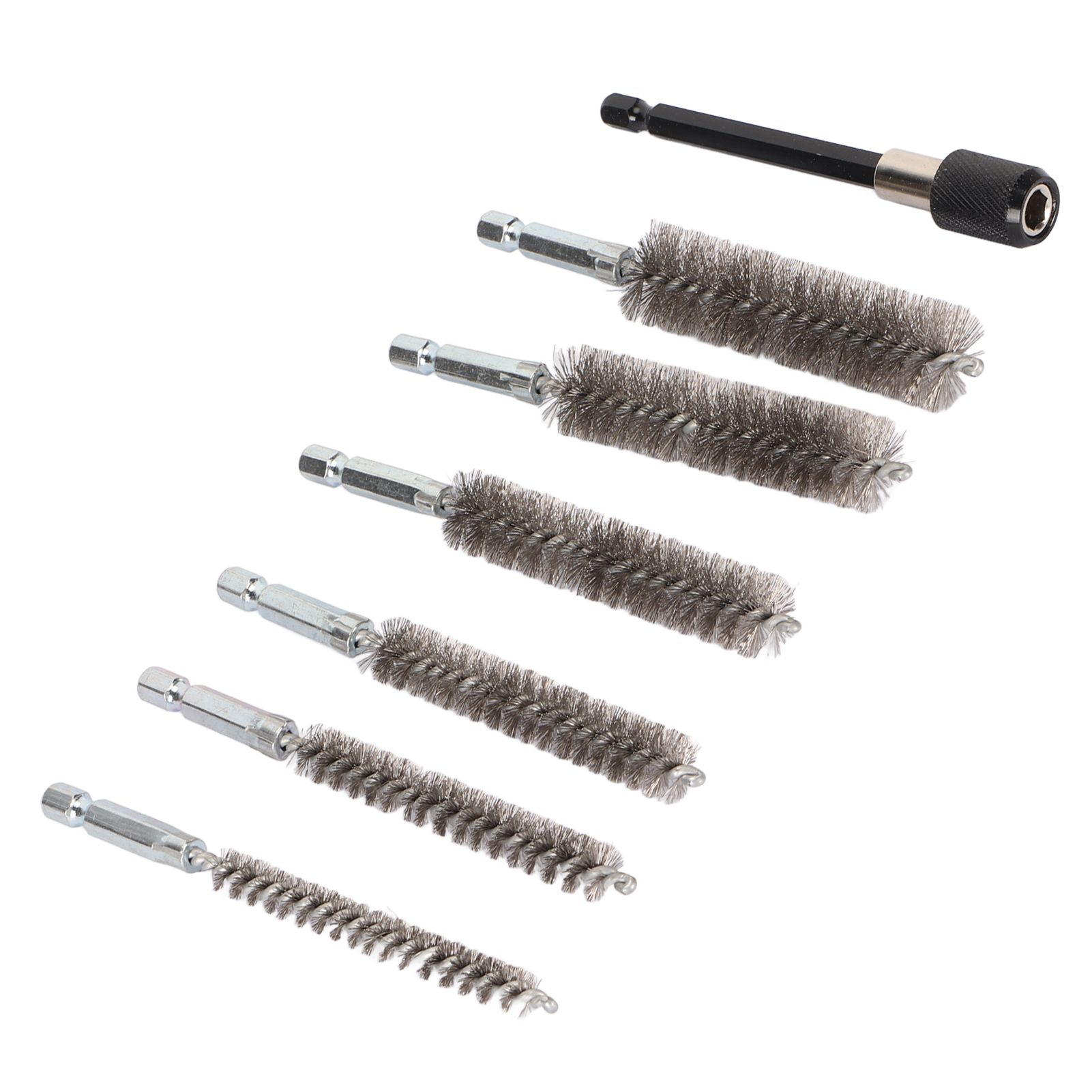 7Pcs Stainless Steel Bore Brush Stainless Steel Bristles Wire Brush in Different Sizes for Power Drill Cleaning - Image 6