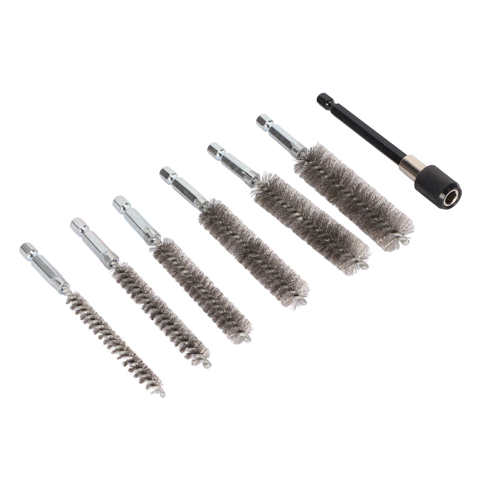 7Pcs Stainless Steel Bore Brush Stainless Steel Bristles Wire Brush in Different Sizes for Power Drill Cleaning - Image 7