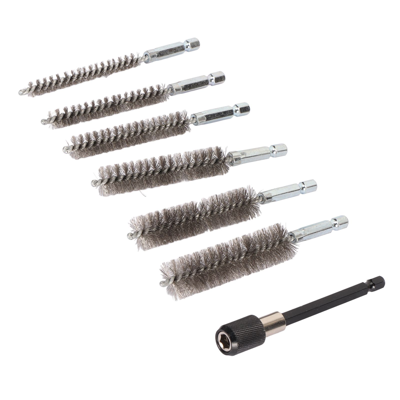 7Pcs Stainless Steel Bore Brush Stainless Steel Bristles Wire Brush in Different Sizes for Power Drill Cleaning - Image 8