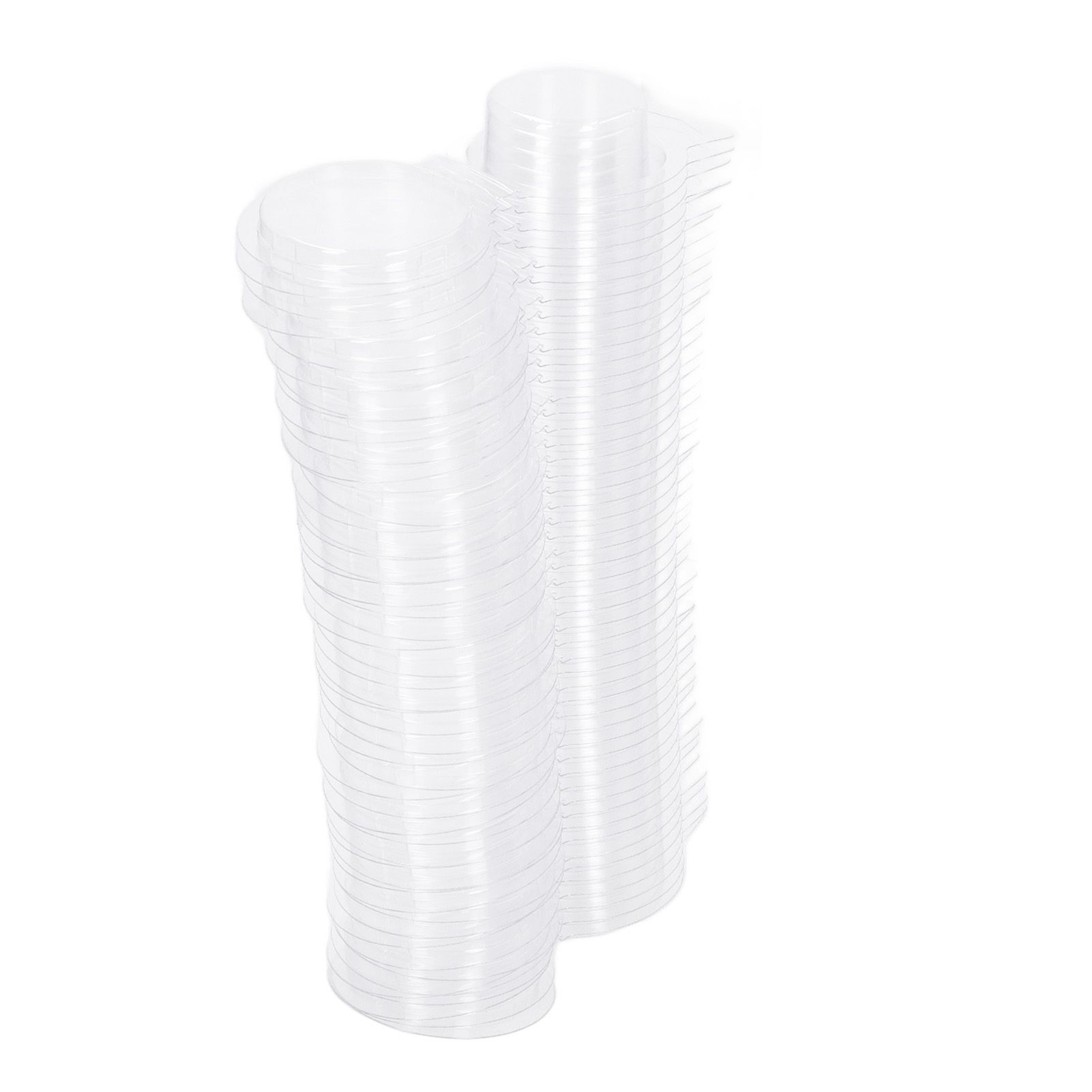 100PCS Wax Melt Molds Calmshell PET Separate Transparent Hanging Hole Empty Wax Melt Container for DIY Candles Chocolate Round - Image 3