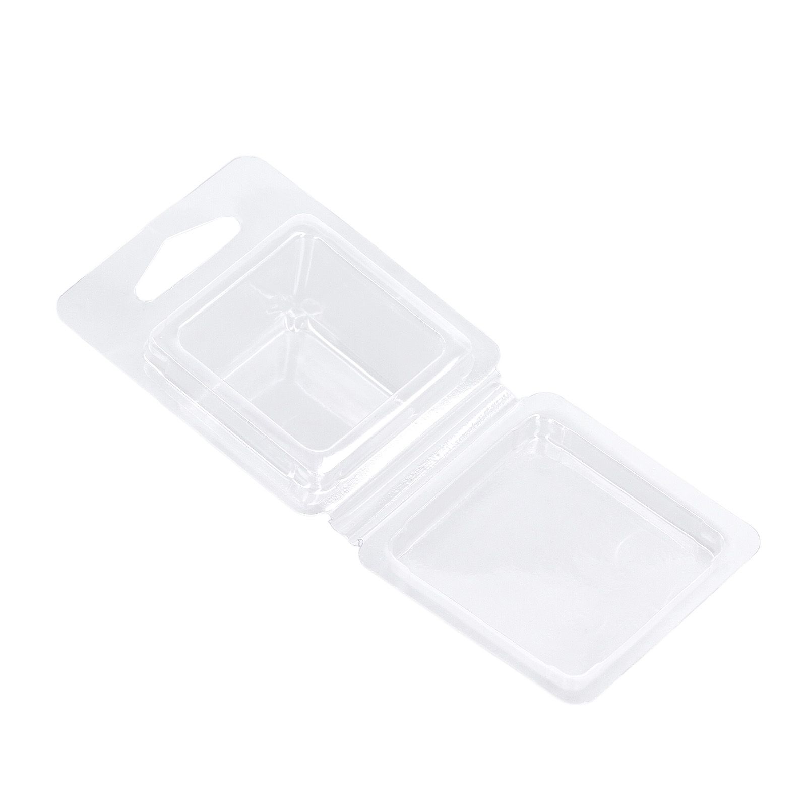 100PCS Wax Melt Molds Calmshell PET Separate Transparent Hanging Hole Empty Wax Melt Container for DIY Candles Chocolate Rectangle - Image 6