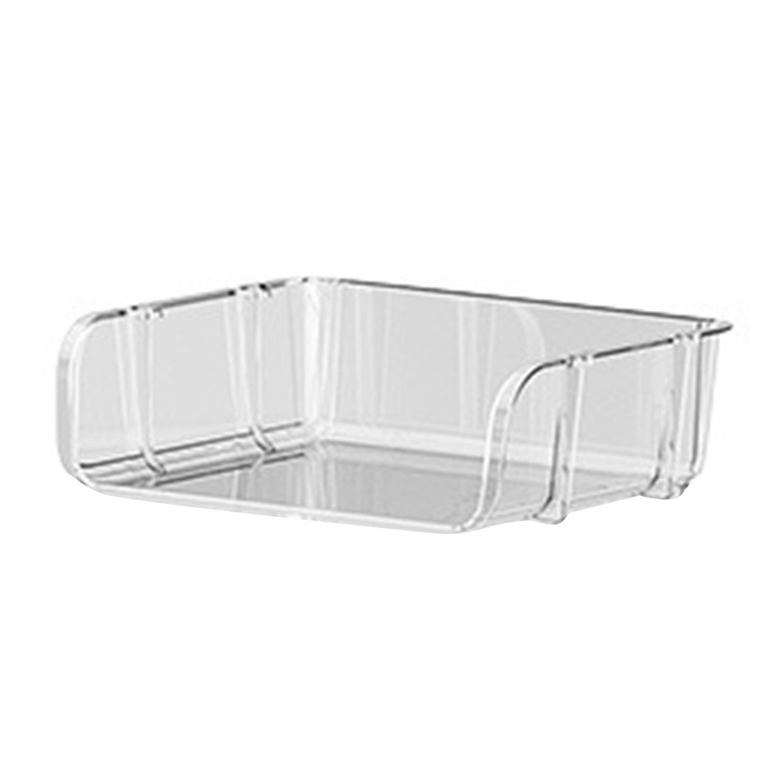 Transparent Desktop Stationery Organizer Stackable Stationery Files Storage Shelf Desktop Organizer S 26.5x20.2x8cm - Image 3