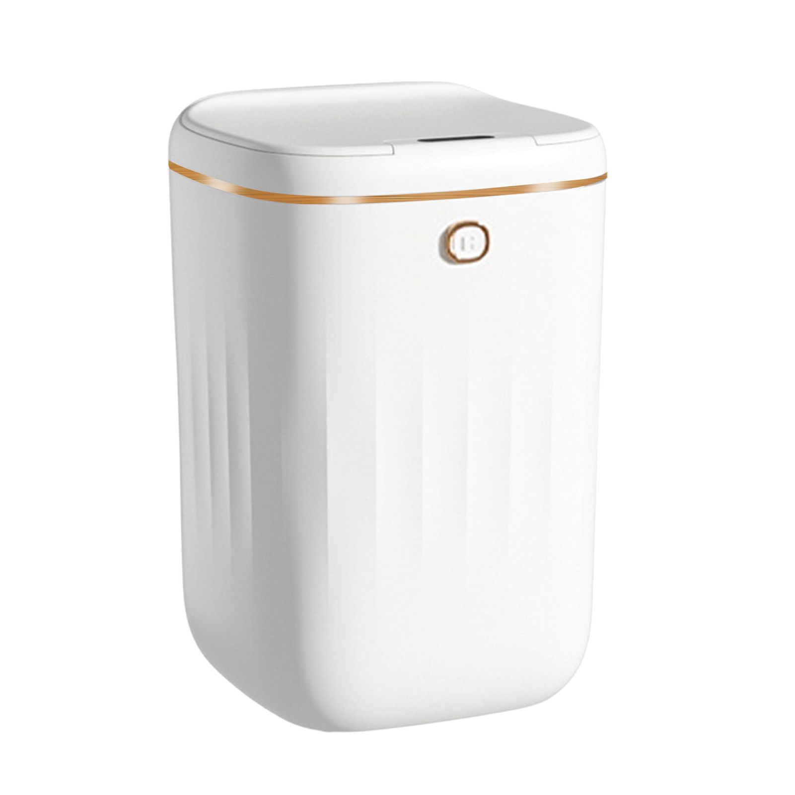 Automatic Trash Can 20L Touchless Sensor Easy Clean PP Waterproof Electric Garbage Bin for Kitchen Bathroom White Golden Battery Free - Image 3