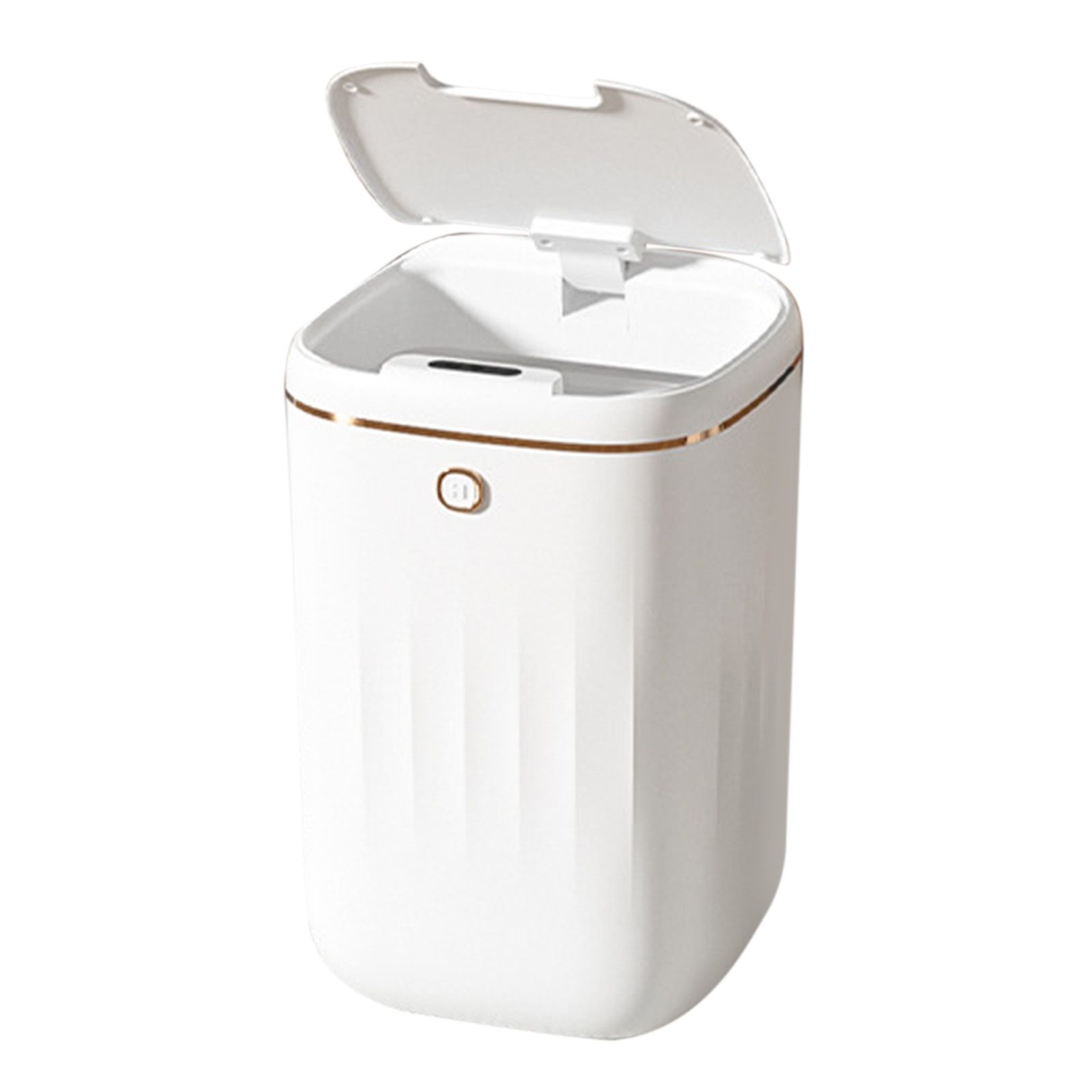 Automatic Trash Can 20L Touchless Sensor Easy Clean PP Waterproof Electric Garbage Bin for Kitchen Bathroom White Golden Battery Powered - Image 4