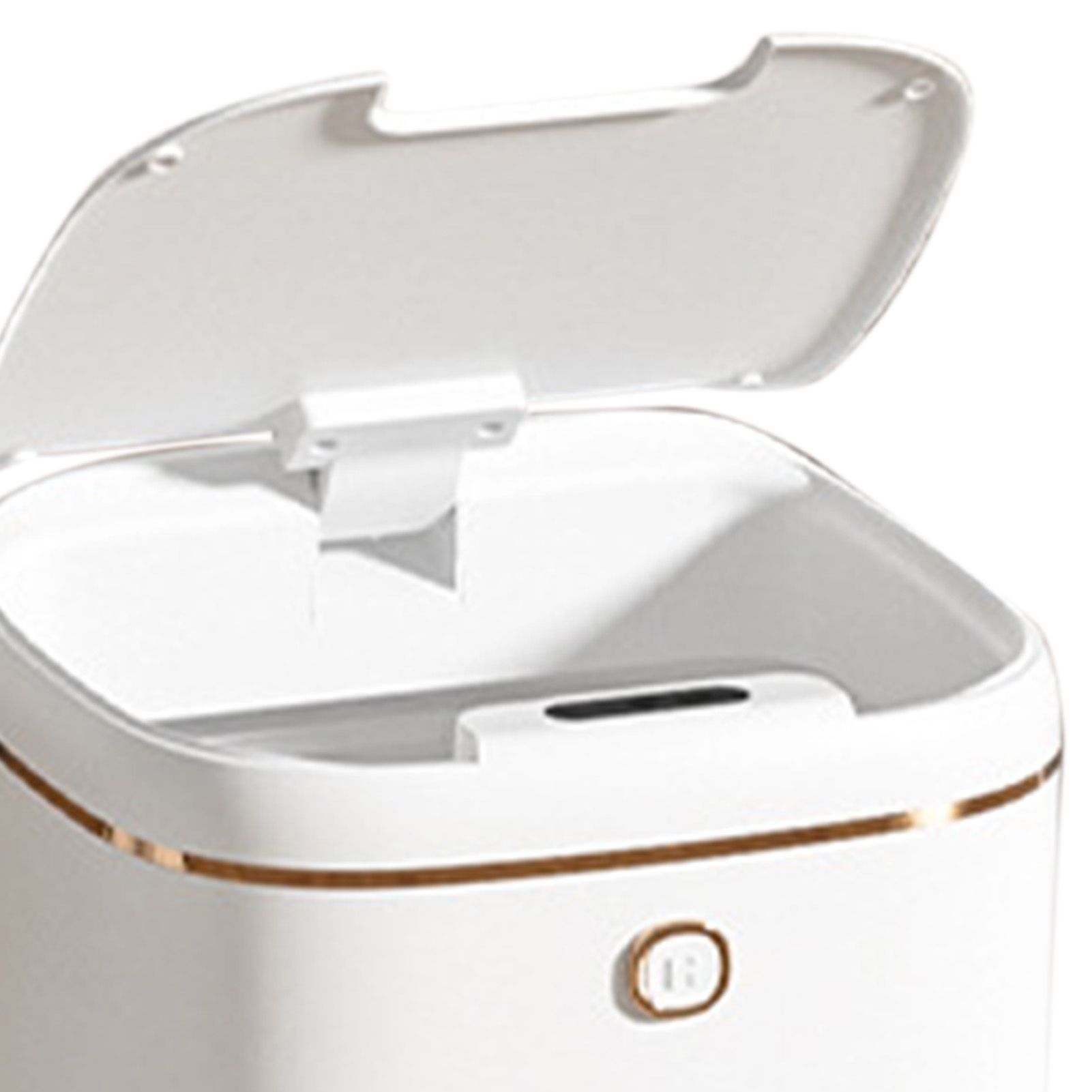 Automatic Trash Can 20L Touchless Sensor Easy Clean PP Waterproof Electric Garbage Bin for Kitchen Bathroom White Golden Battery Powered - Image 7