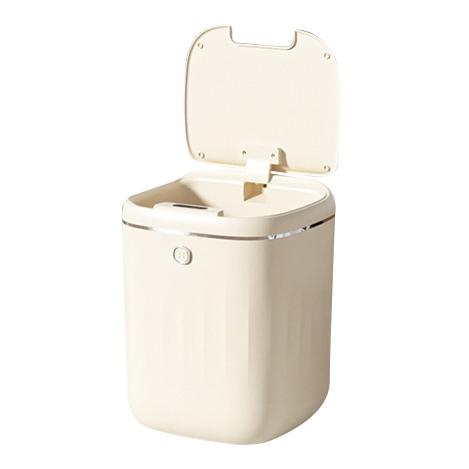 Automatic Trash Can 20L Touchless Sensor Easy Clean PP Waterproof Electric Garbage Bin for Kitchen Bathroom Cream White Battery Powered - Image 2
