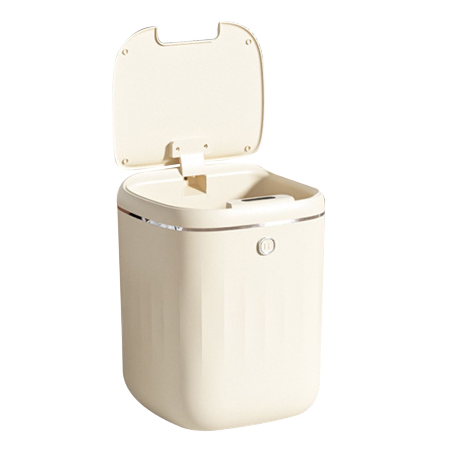 Automatic Trash Can 20L Touchless Sensor Easy Clean PP Waterproof Electric Garbage Bin for Kitchen Bathroom Cream White Battery Powered - Image 3