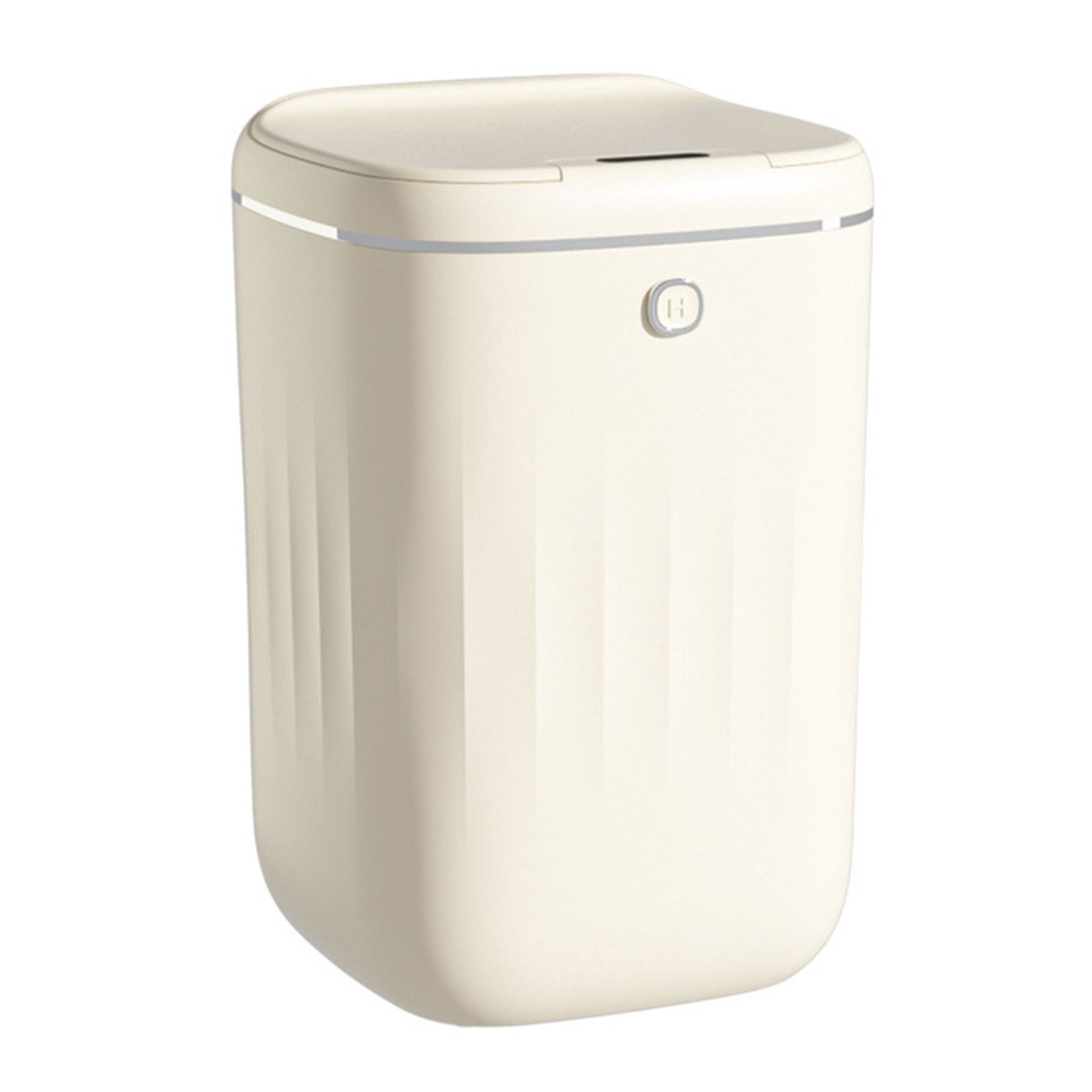 Automatic Trash Can 20L Touchless Sensor Easy Clean PP Waterproof Electric Garbage Bin for Kitchen Bathroom Cream White Battery Powered - Image 4