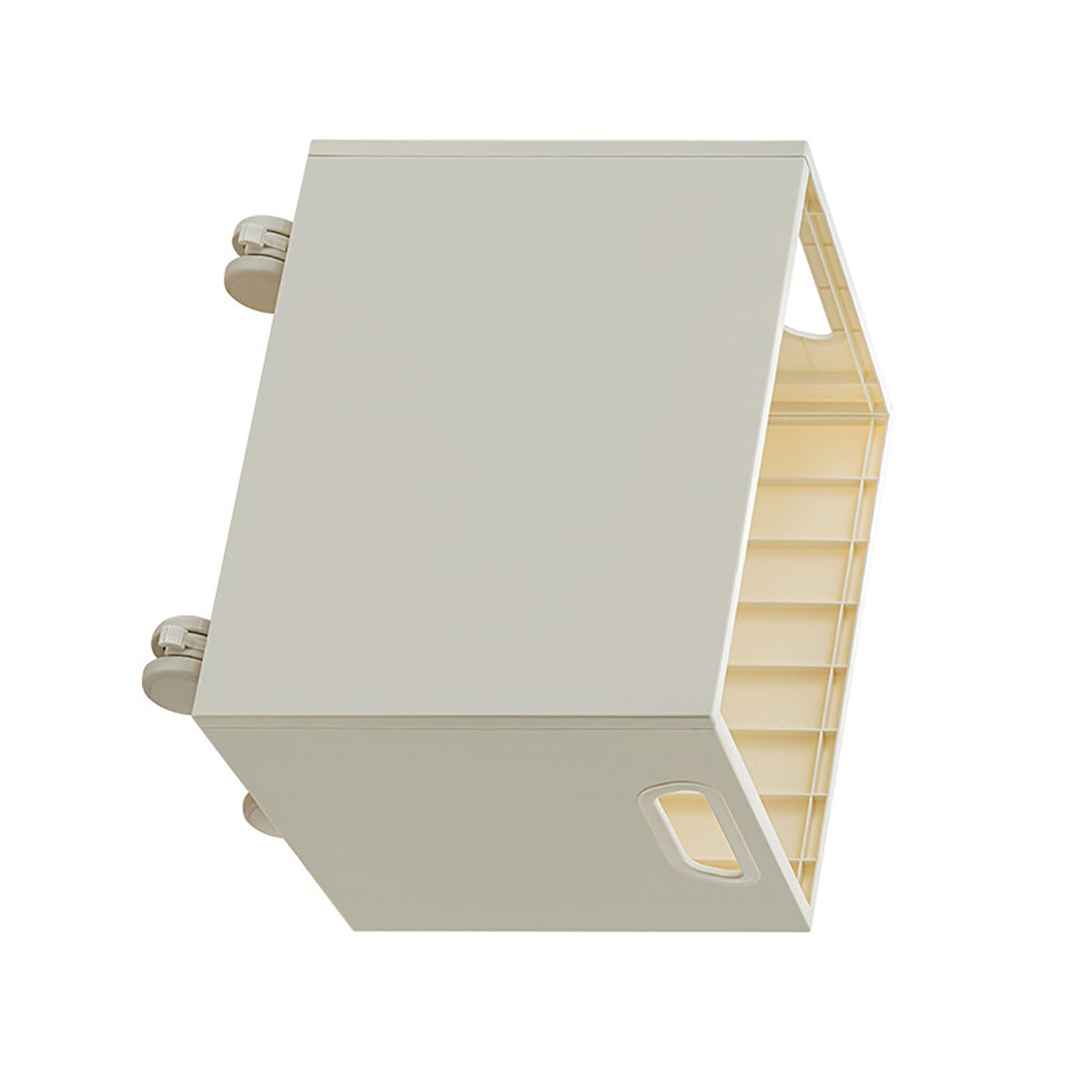 Book Storage Box with Dual Side Handles Stackable 50kg Load Bearing Multifunctional Use File Storage Bins With Wheel - Image 4