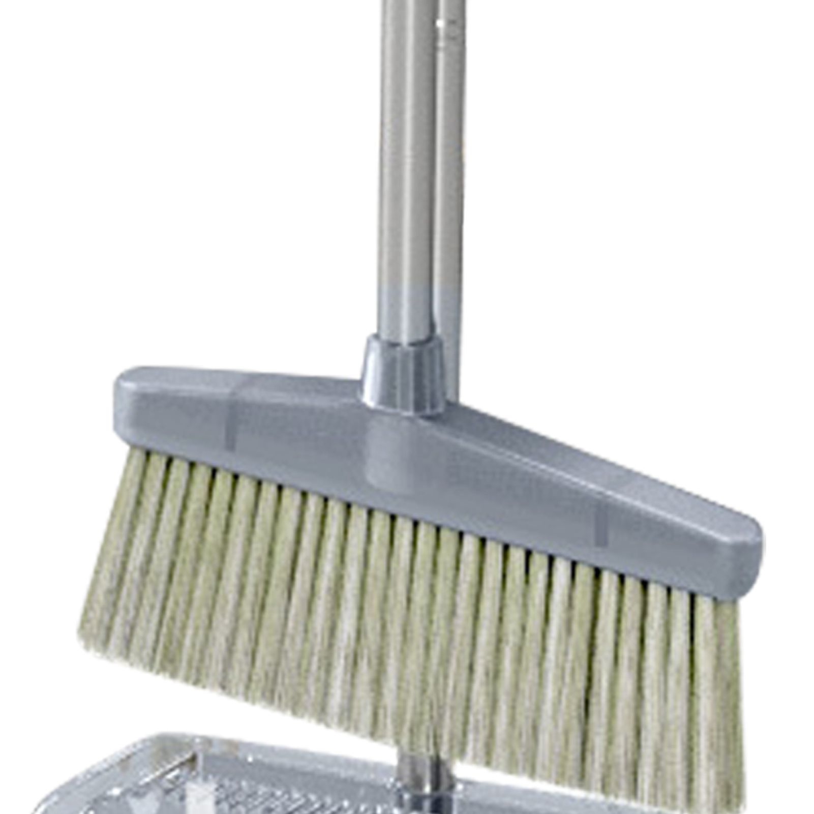 Broom Dustpan Set Cleaning Tool Dust Pan Long Handle Broom Brush Kit for Home Bedroom Gray - Image 8