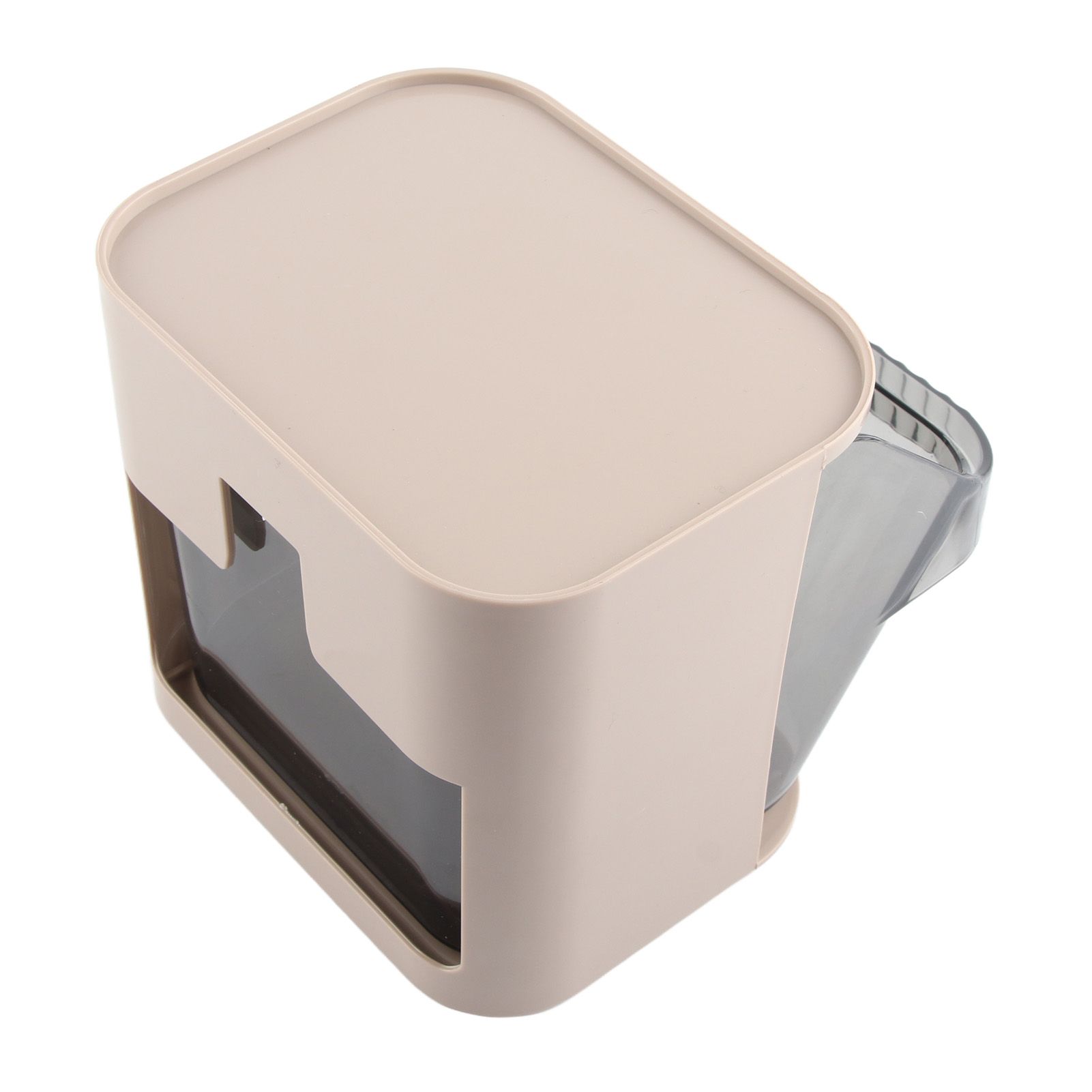 Tea Bag Storage Rack Multifunctional Desktop Office Desk Capsule Coffee Standing Box Plastic Acrylic Gray - Image 2