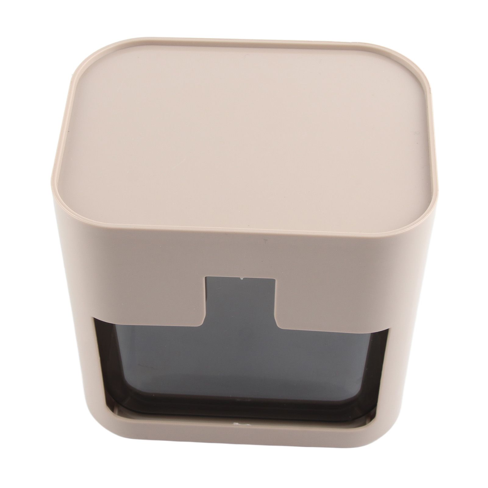 Tea Bag Storage Rack Multifunctional Desktop Office Desk Capsule Coffee Standing Box Plastic Acrylic Gray - Image 3