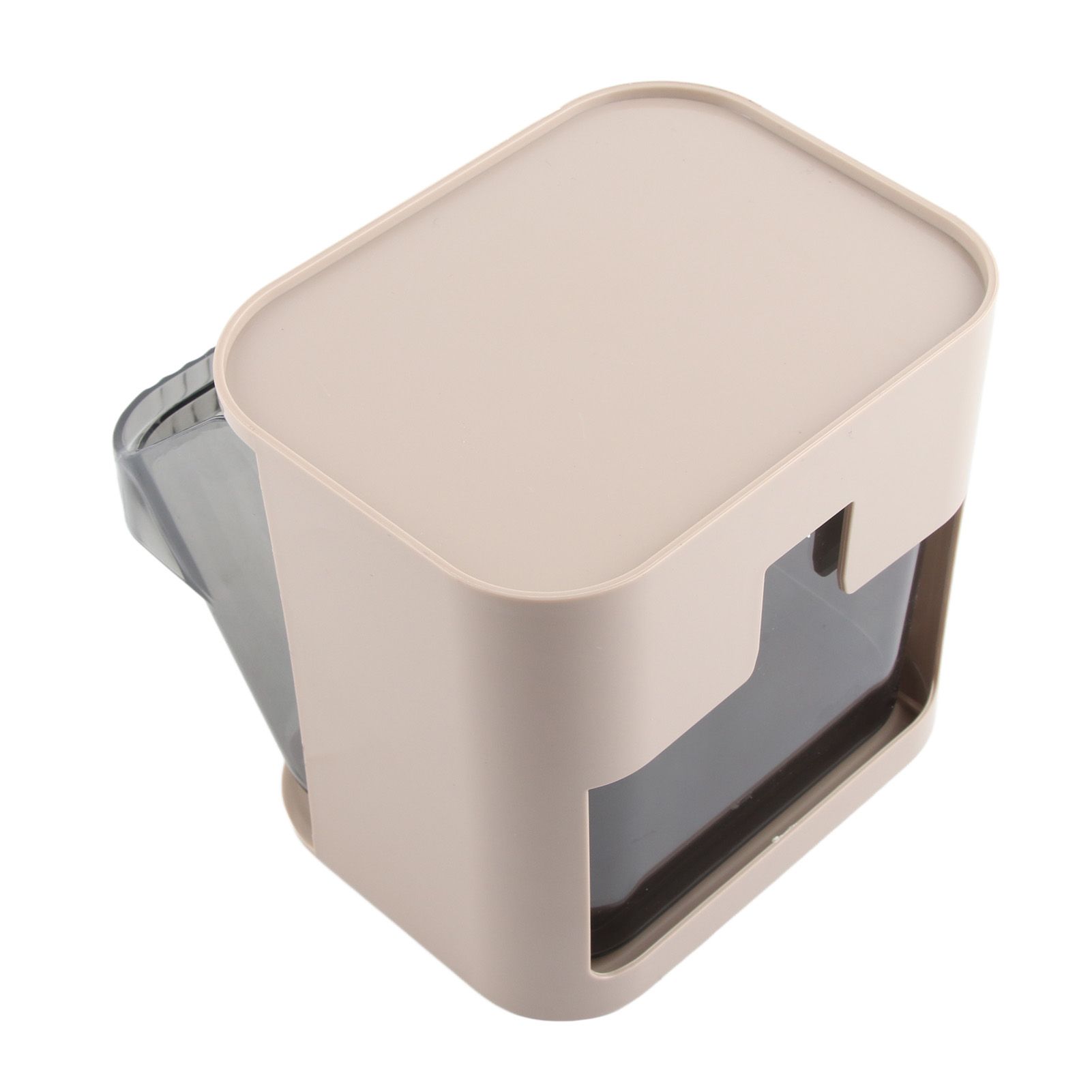 Tea Bag Storage Rack Multifunctional Desktop Office Desk Capsule Coffee Standing Box Plastic Acrylic Gray - Image 4