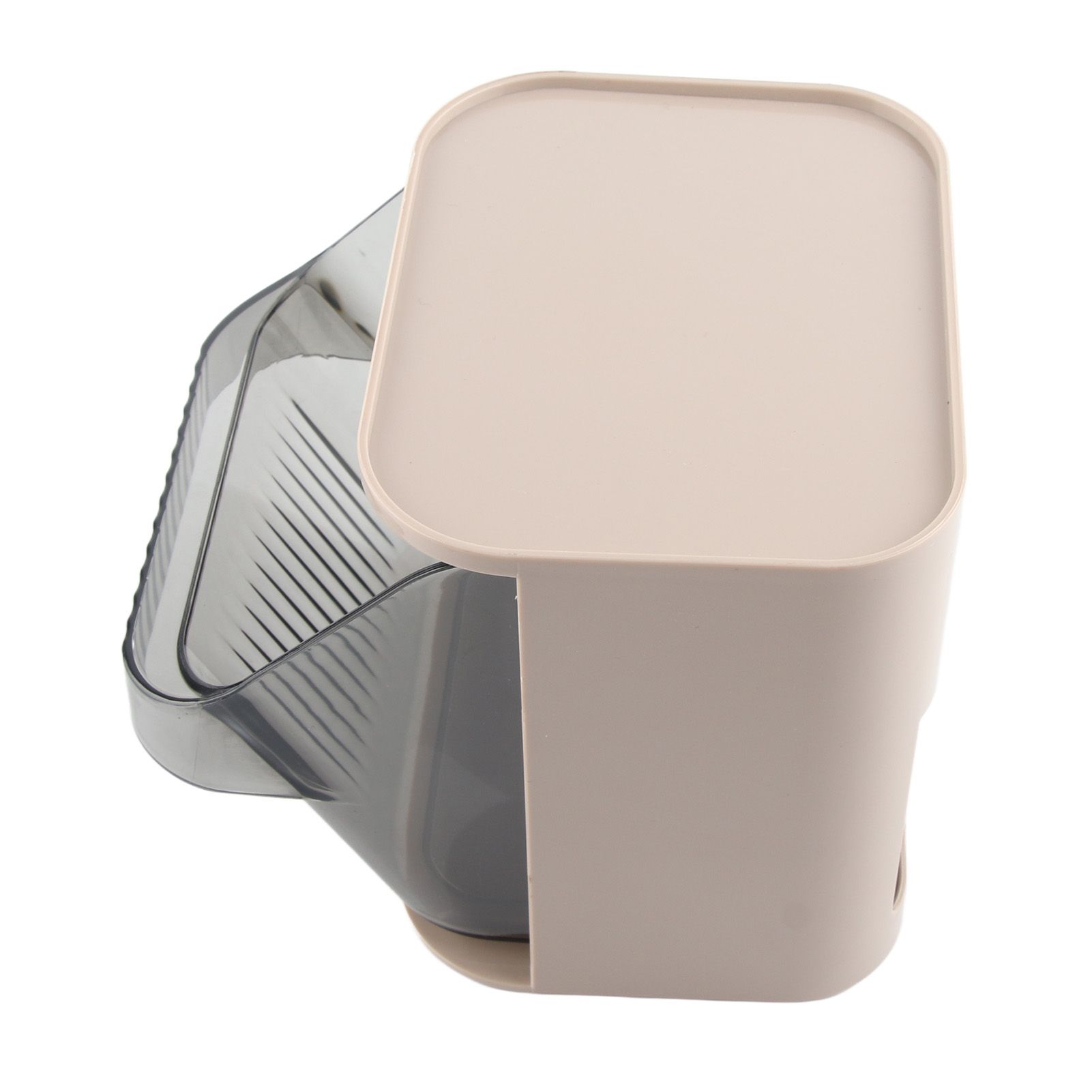 Tea Bag Storage Rack Multifunctional Desktop Office Desk Capsule Coffee Standing Box Plastic Acrylic Gray - Image 5