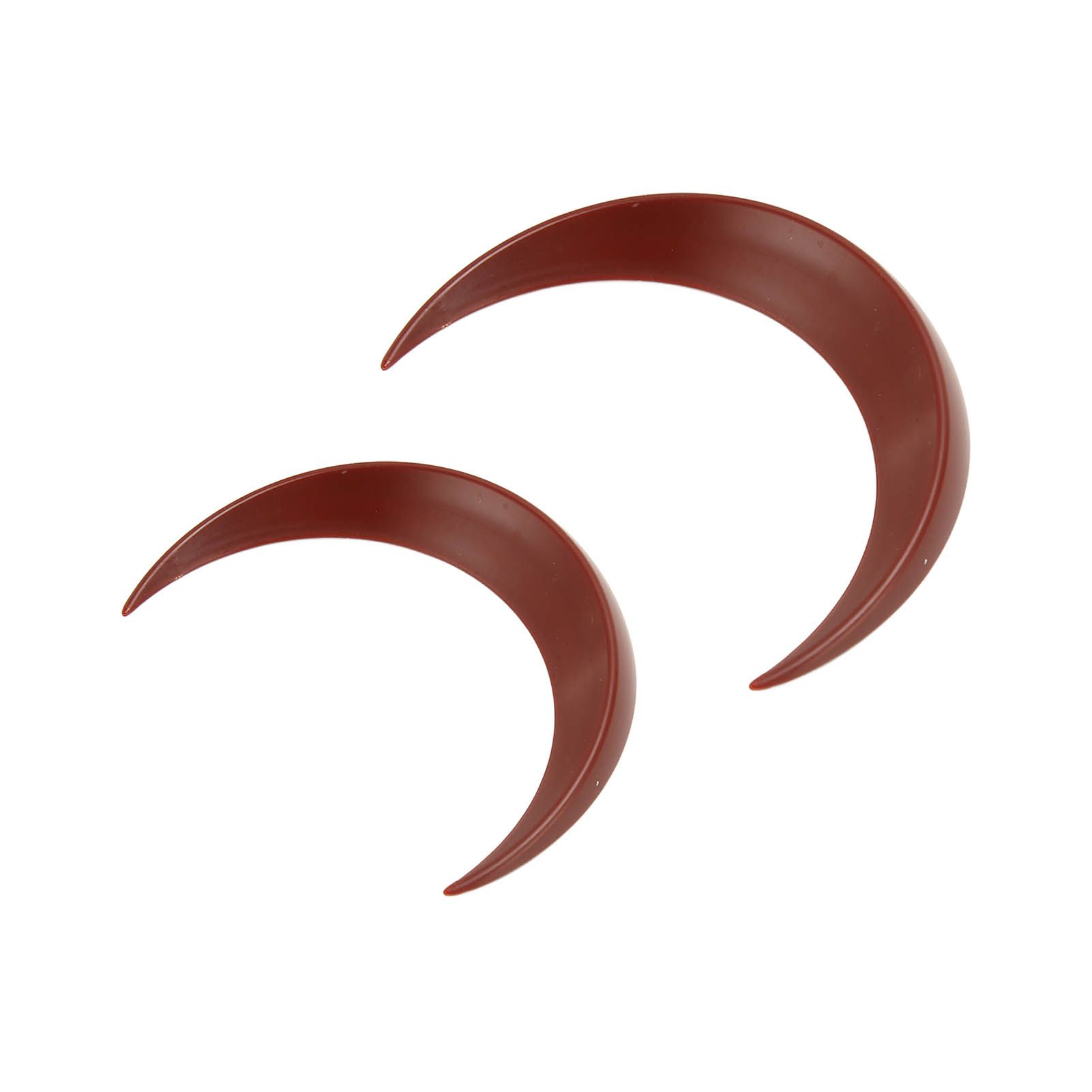 2Pcs Moon Hair Fork ABS Decorative Portable Moon Hairpin Hair Stick for Daily Shopping Cosplays Brown - Image 5