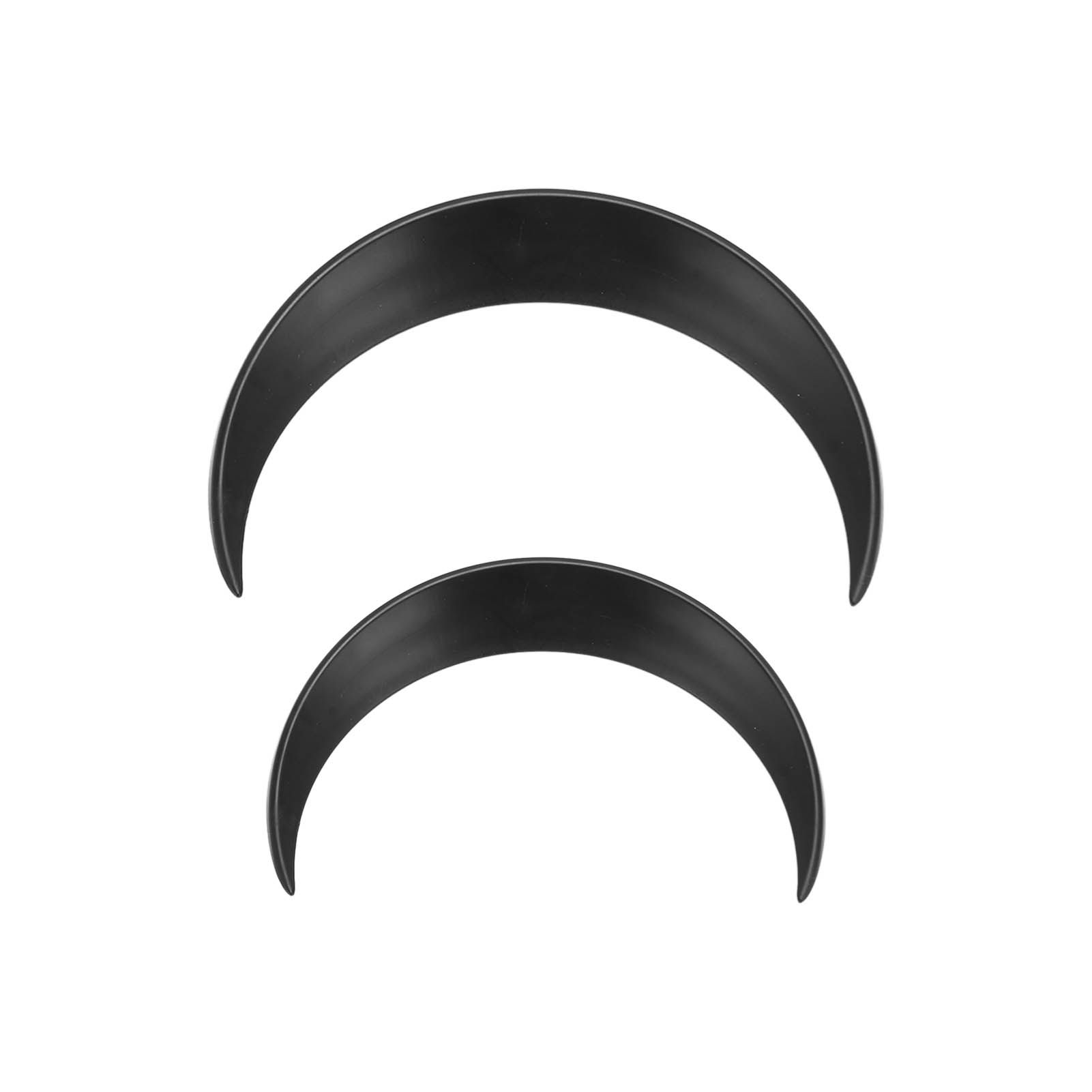 2Pcs Moon Hair Fork ABS Decorative Portable Moon Hairpin Hair Stick for Daily Shopping Cosplays Black - Image 4