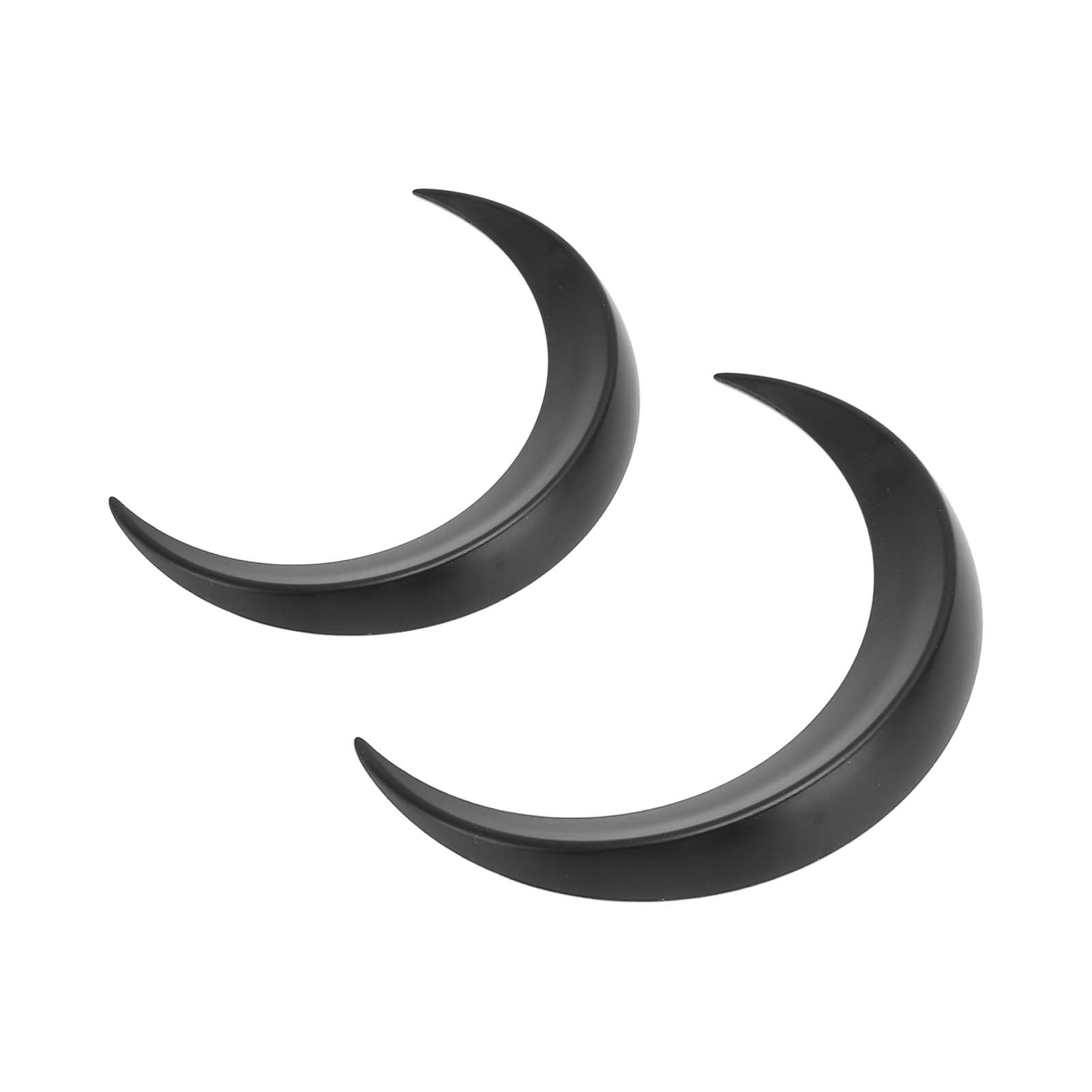 2Pcs Moon Hair Fork ABS Decorative Portable Moon Hairpin Hair Stick for Daily Shopping Cosplays Black - Image 6