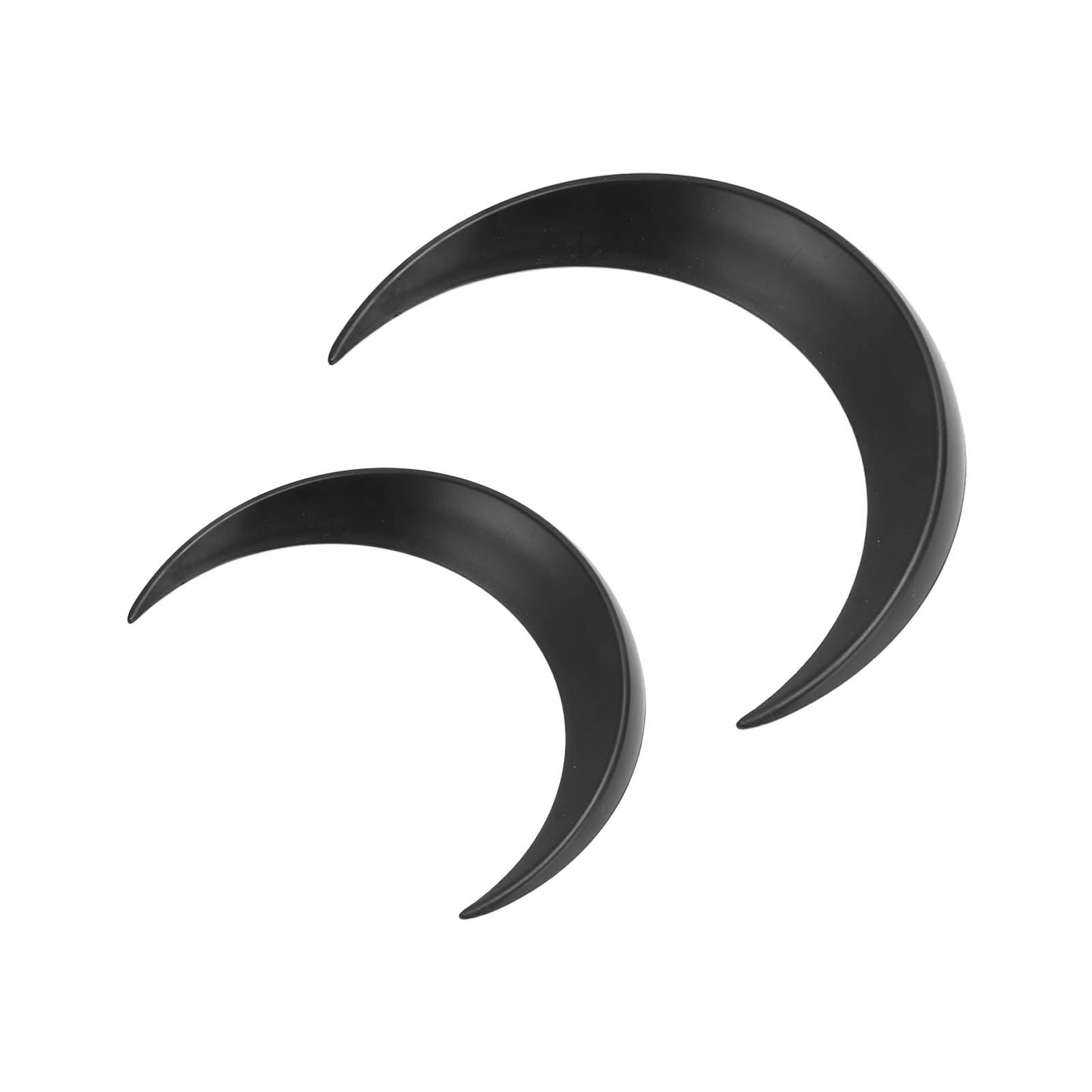 2Pcs Moon Hair Fork ABS Decorative Portable Moon Hairpin Hair Stick for Daily Shopping Cosplays Black - Image 7